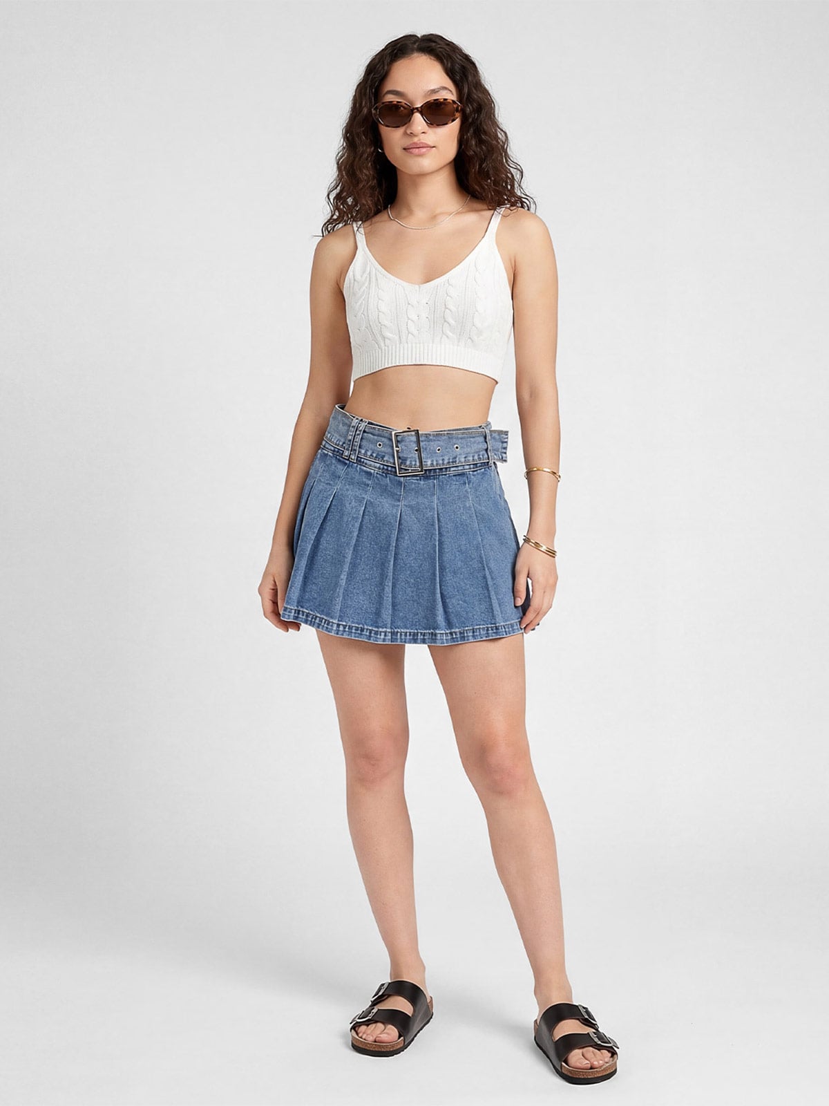 FALDA SHORT MUJER SQUEEZE DENIM AMELITH - 5