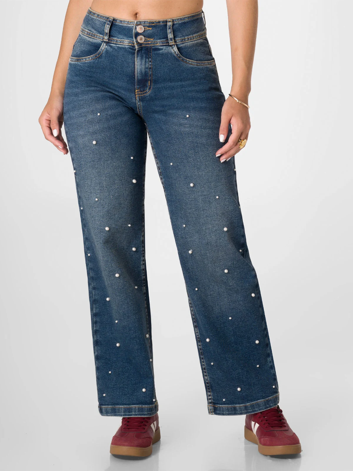 JEANS STRAIGHT MUJER SQUEEZE LEHNNAH - 2
