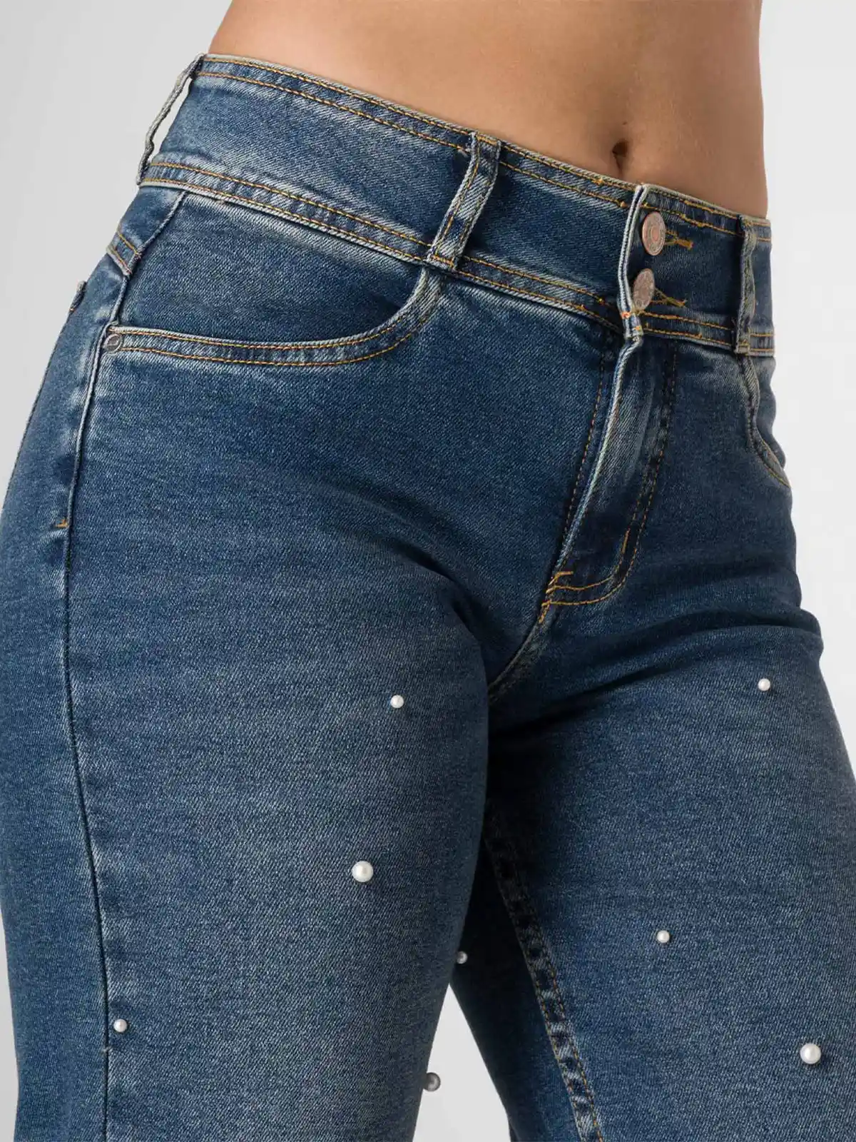 JEANS STRAIGHT MUJER SQUEEZE LEHNNAH - 4