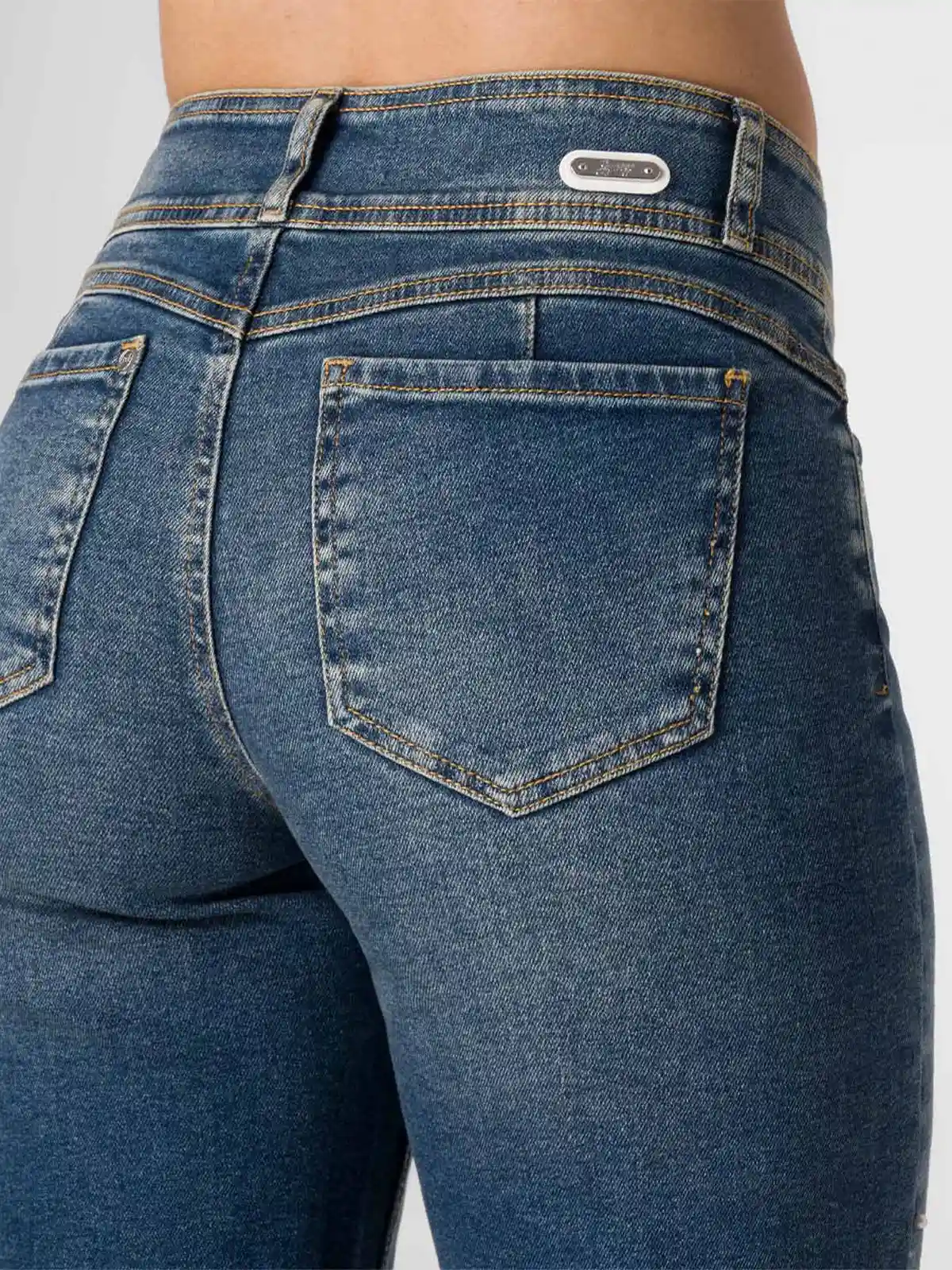 JEANS STRAIGHT MUJER SQUEEZE LEHNNAH - 5