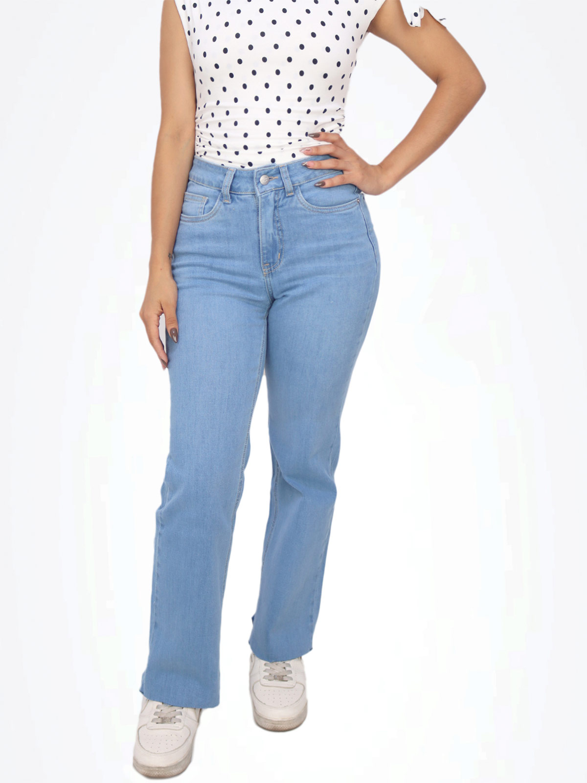 JEAN MUJER KAYRA POBLET PERFECT FIT FRARE CROPED TM S/ BASTA - 1