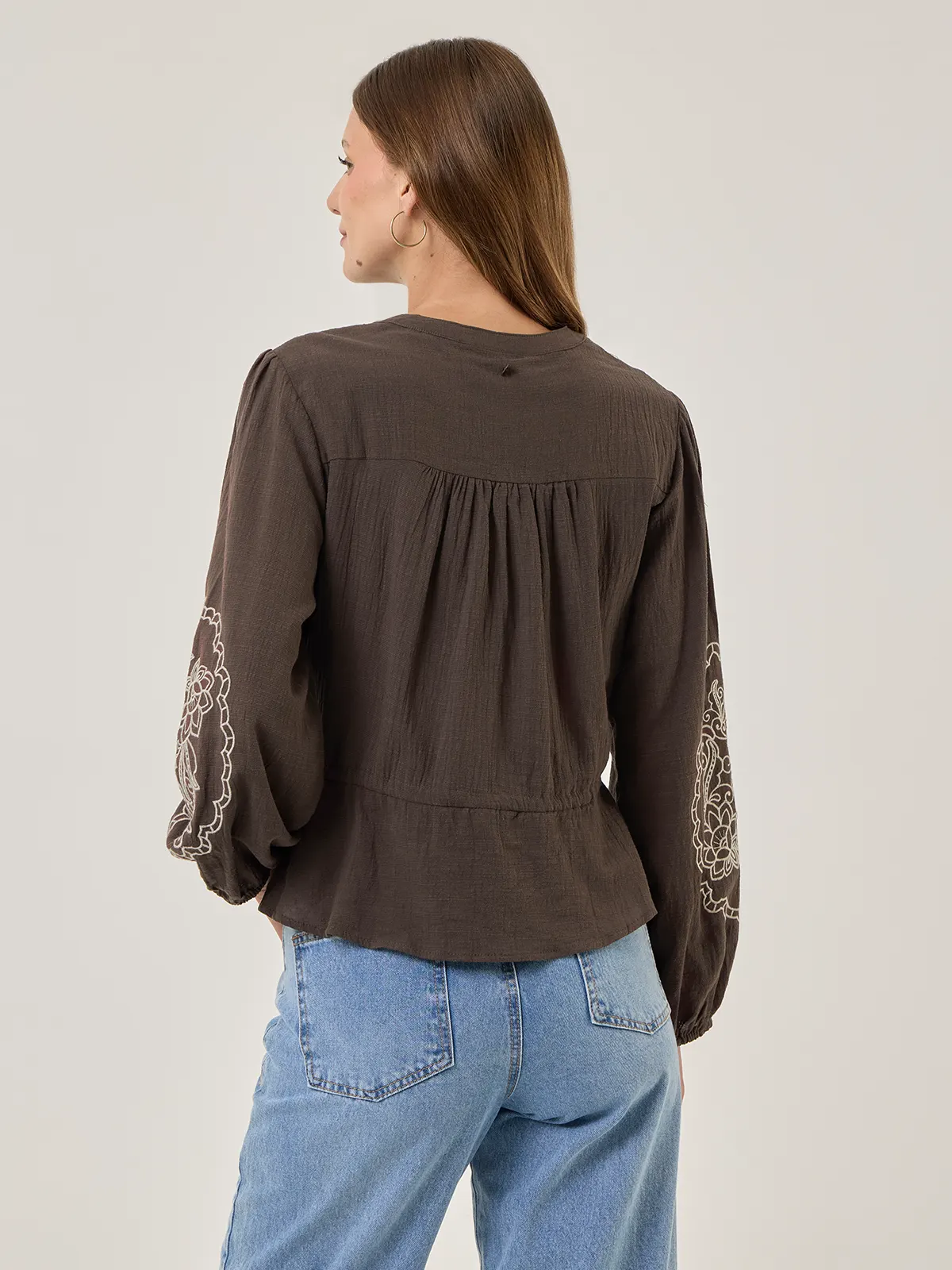 BLUSA MANGA LARGA ALGODÓN MUJER TATIENNE - 2