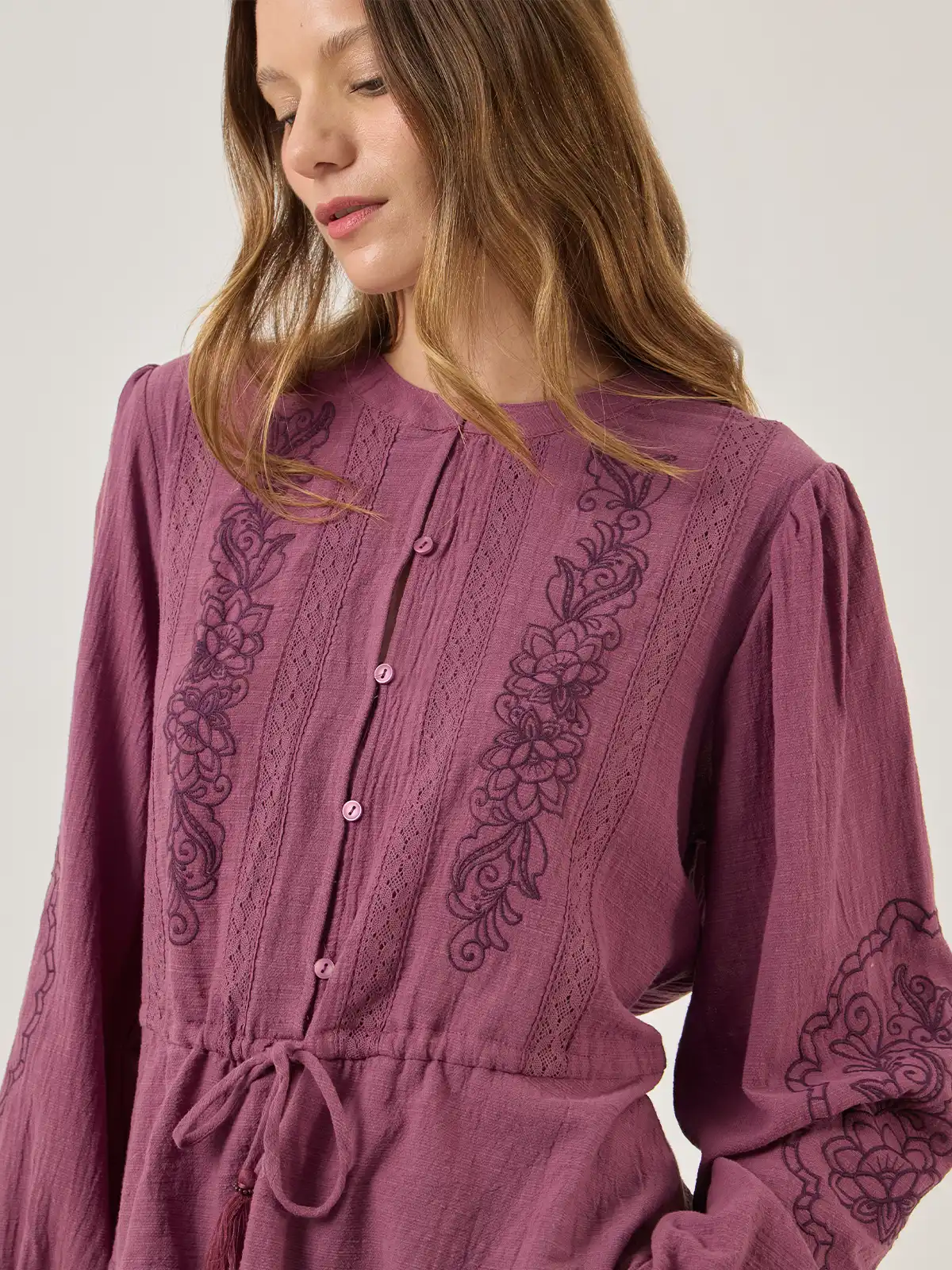 BLUSA MANGA LARGA ALGODÓN MUJER TATIENNE - 4