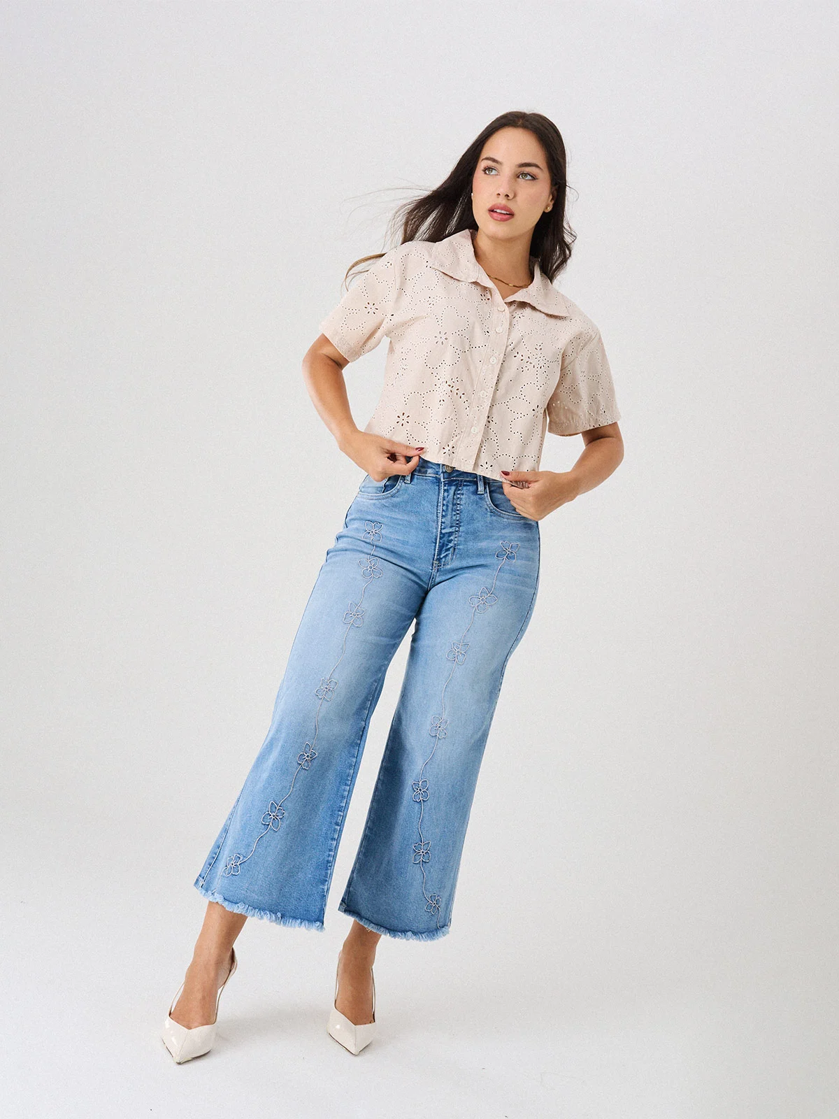 JEANS WIDE LEG MUJER ALEJANDRA BAIGORRIA MELI - 1