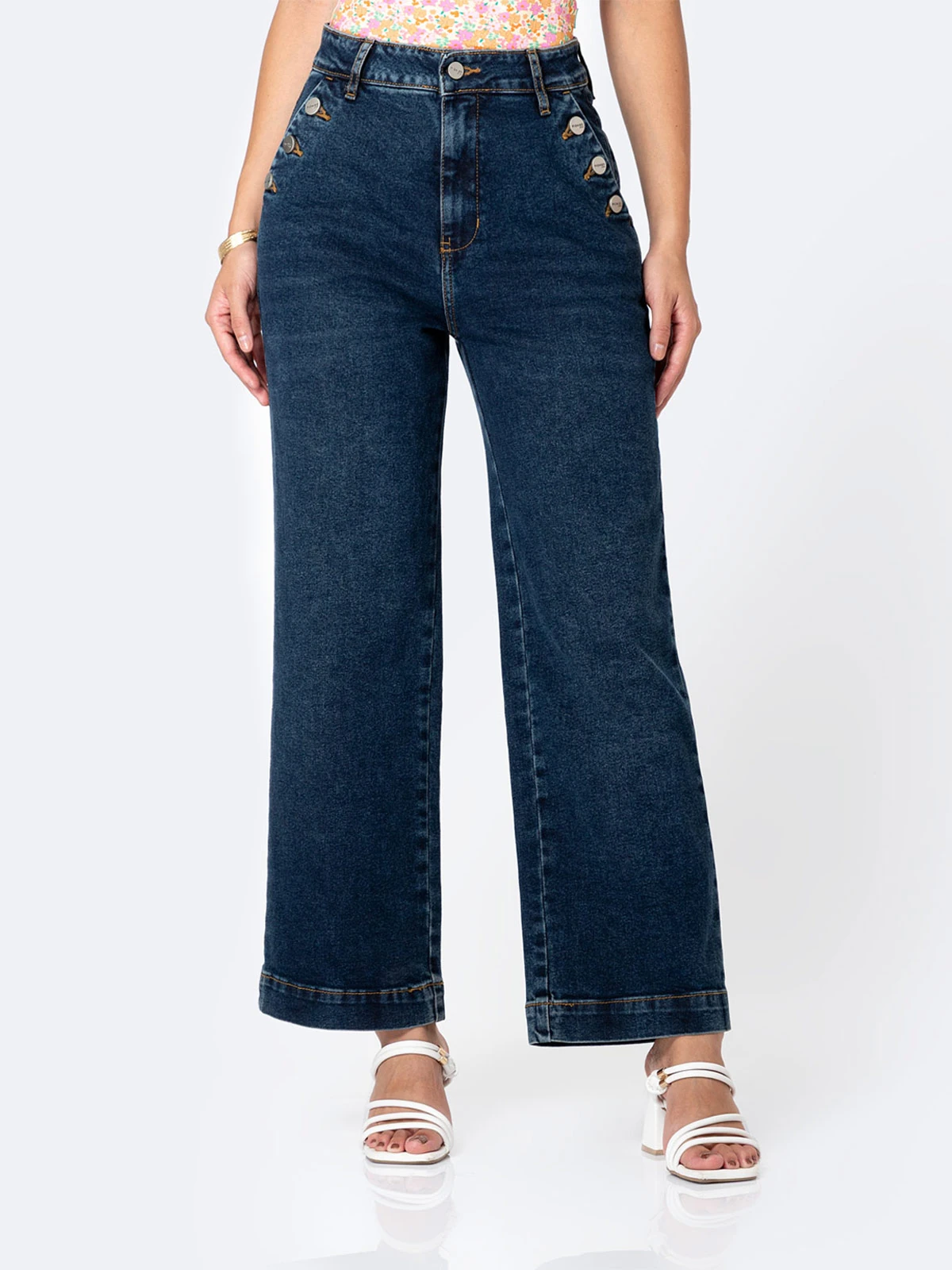 JEANS STRAIGHT MUJER PIONIER VELYN PETIT - 1