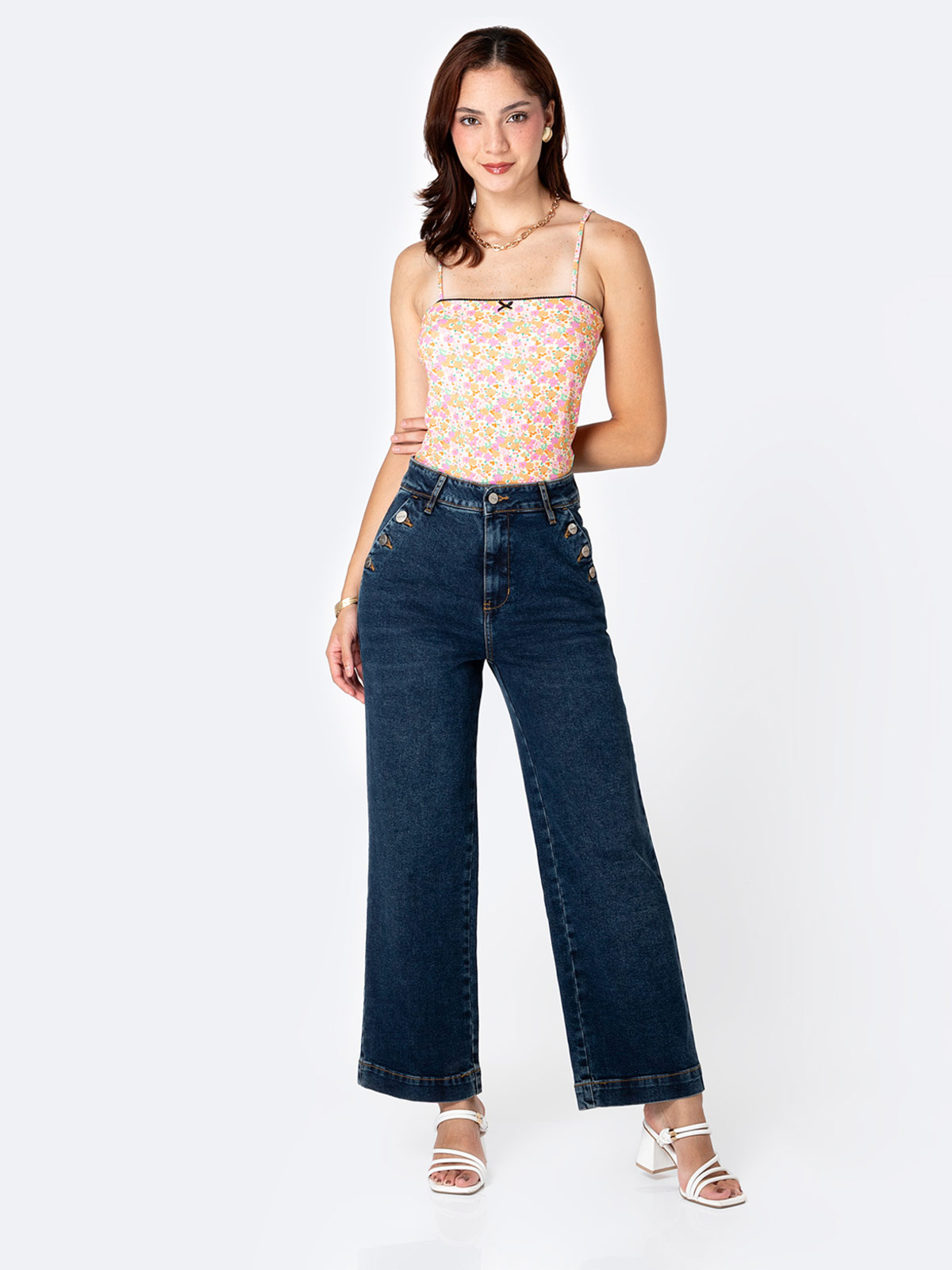 JEANS STRAIGHT MUJER PIONIER VELYN PETIT - 5