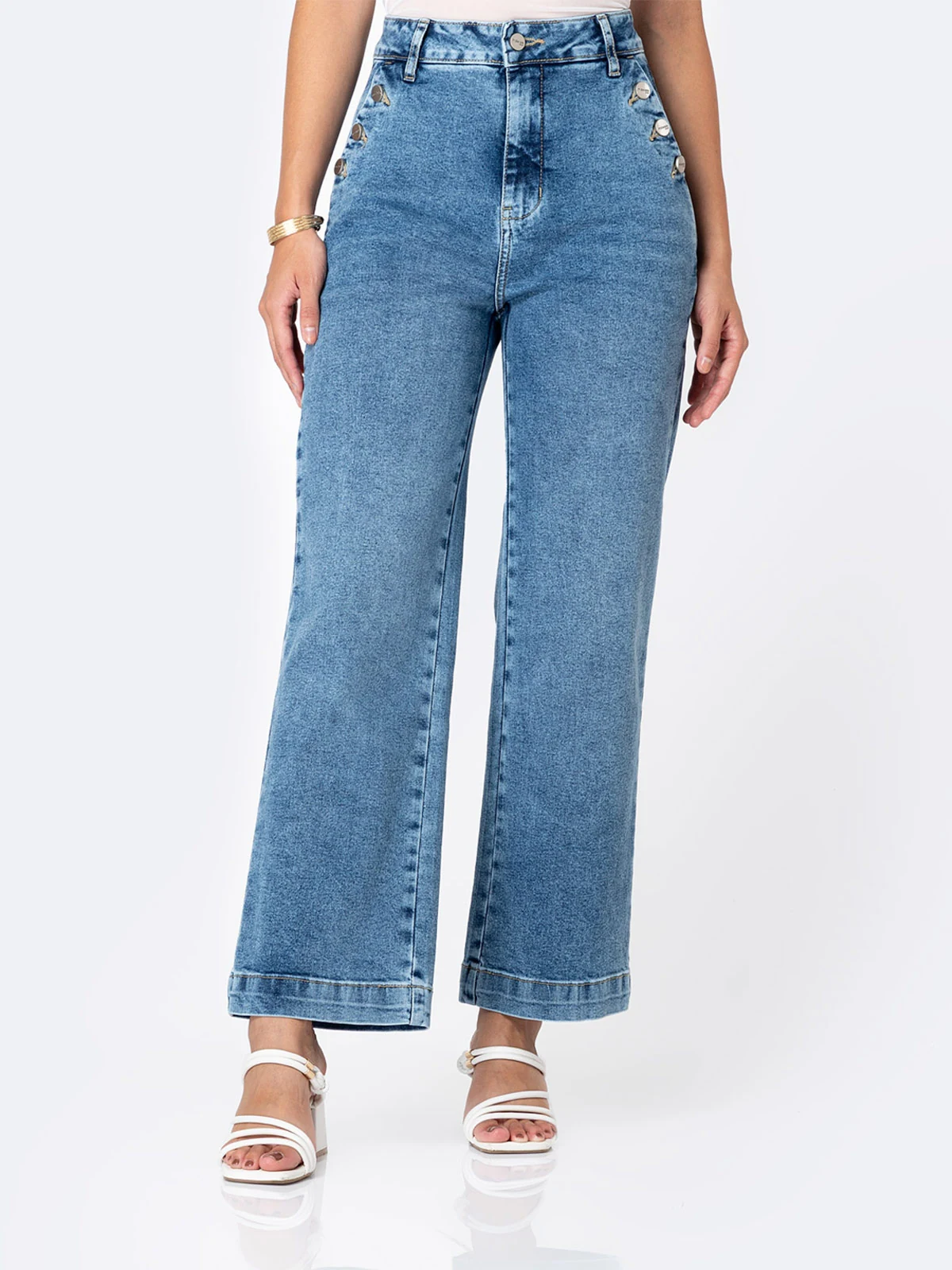 JEANS STRAIGHT MUJER PIONIER VELYN PETIT - 1