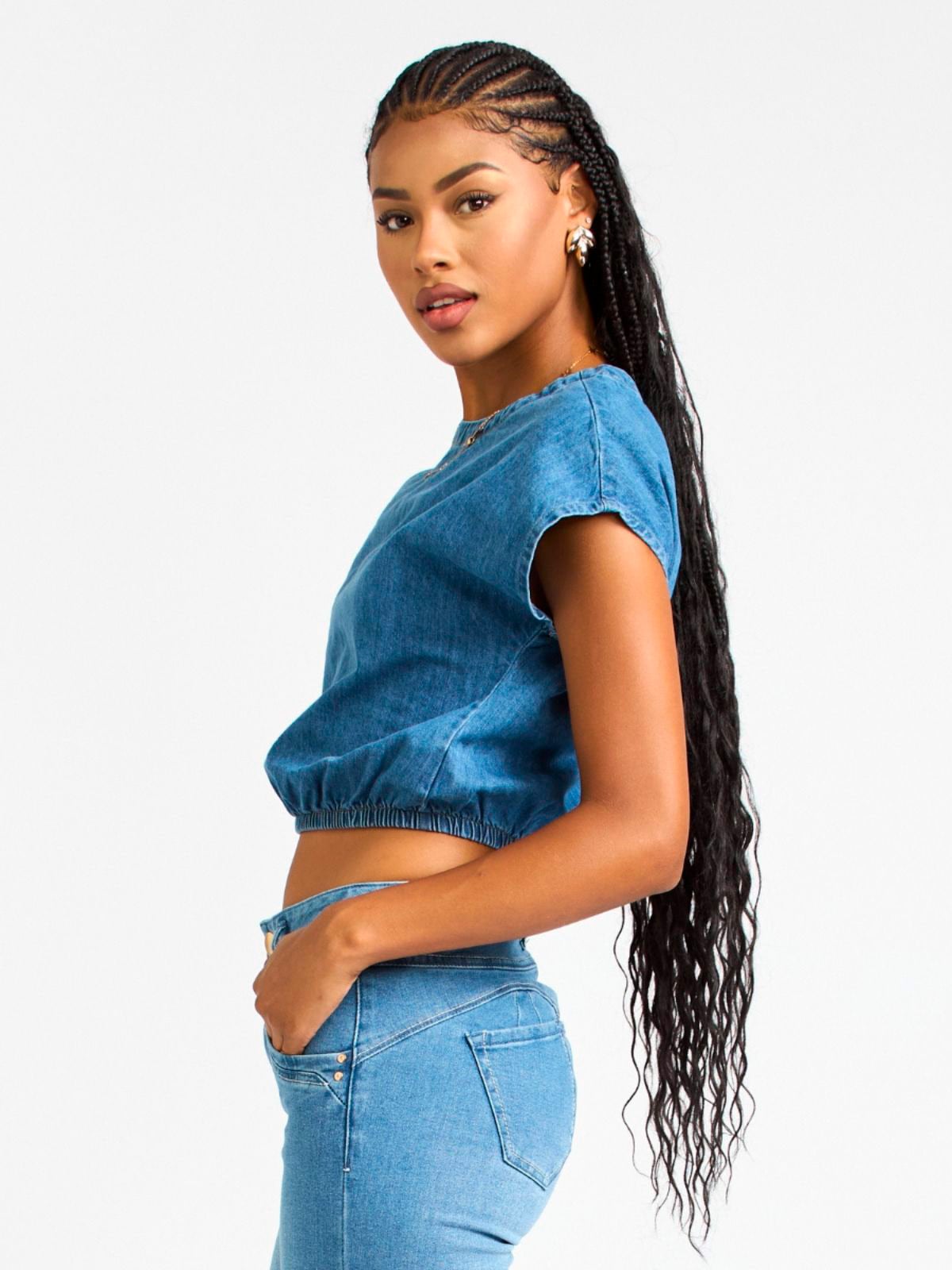 BLUSA MANGA CORTA MUJER PARADA 111 PALMITA - 2