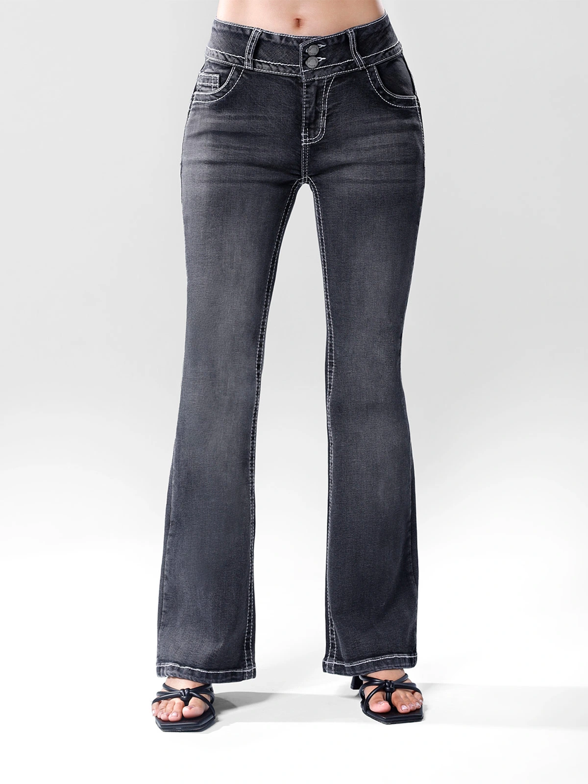 JEANS FLARE MUJER KANSAS DESIRE - 1