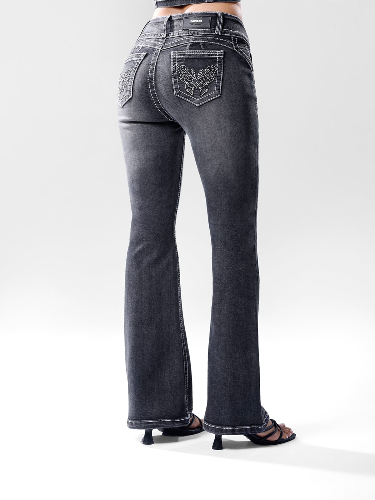 JEANS FLARE MUJER KANSAS DESIRE - 3