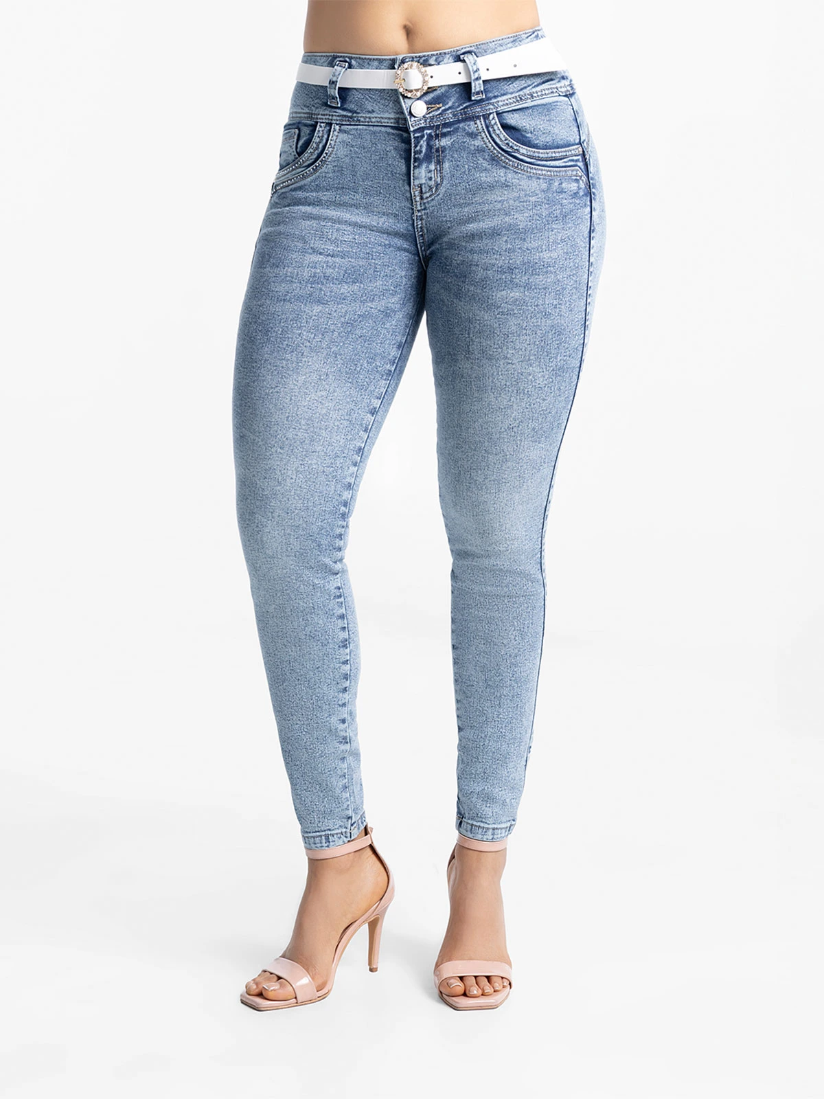 JEANS SKINNY MUJER KANSAS SHAROON - 1