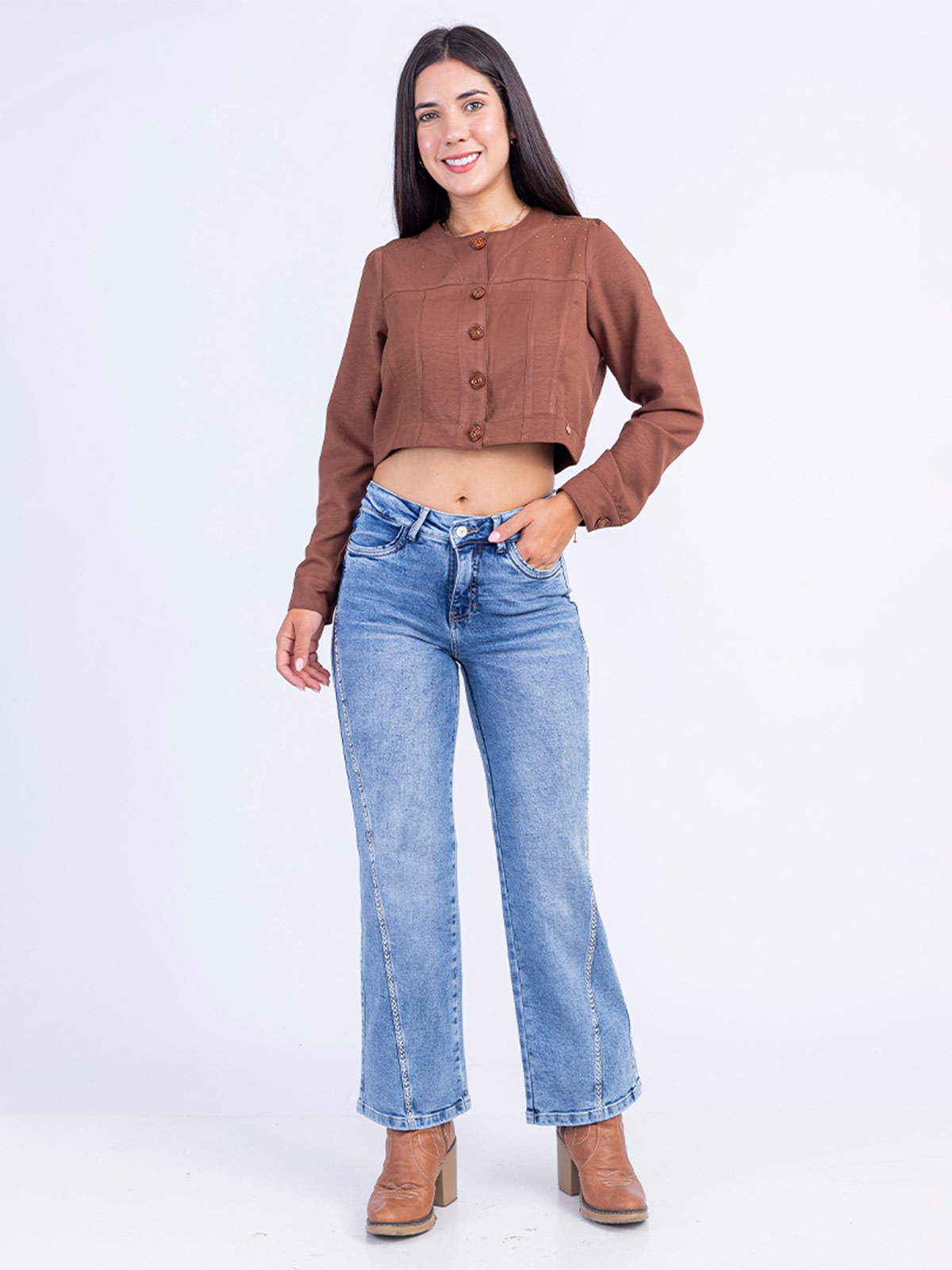 JEANS WIDELEG MUJER SODA BLUES AUGUSTA - 1