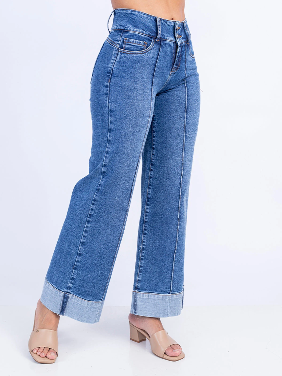 JEANS WIDELEG MUJER SODA BLUES FENDI - 3