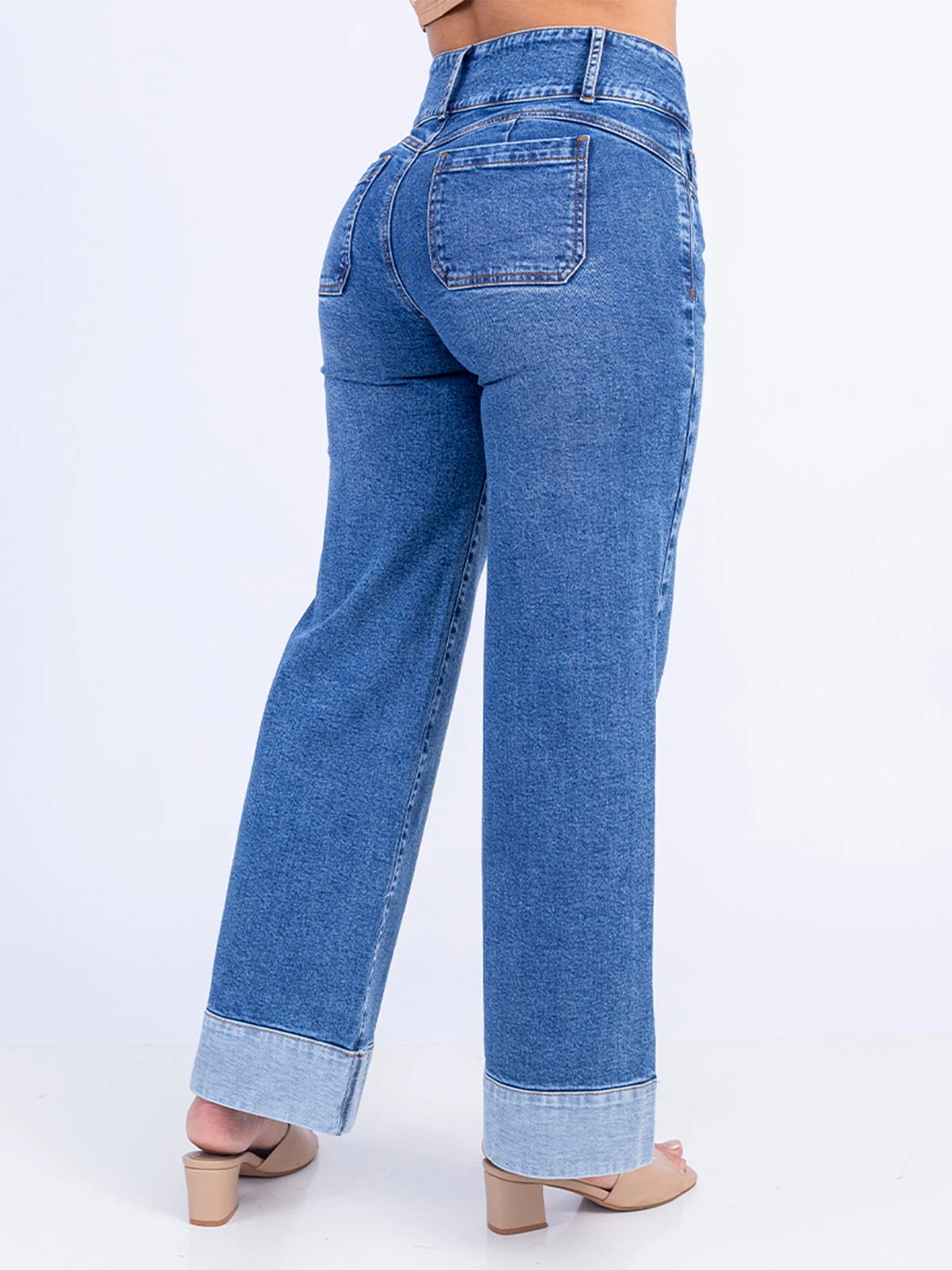 JEANS WIDELEG MUJER SODA BLUES FENDI - 4