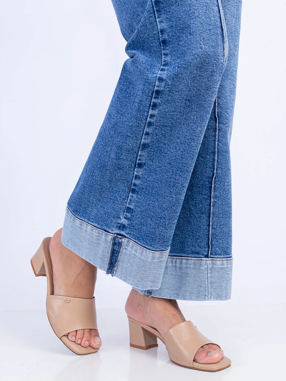 JEANS WIDELEG MUJER SODA BLUES FENDI - 5