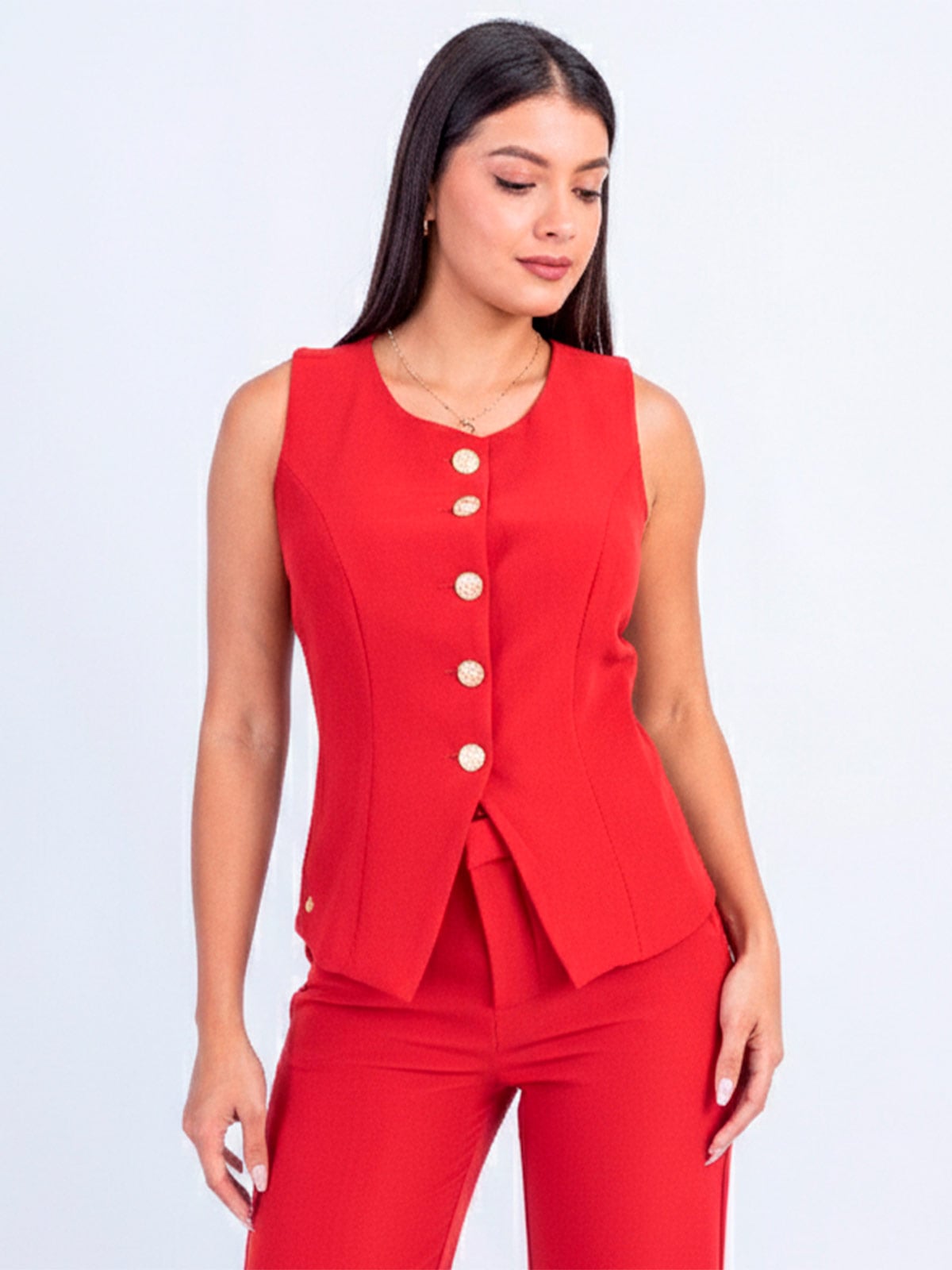 CHALECO MUJER SODA BLUES BURDEO - 2