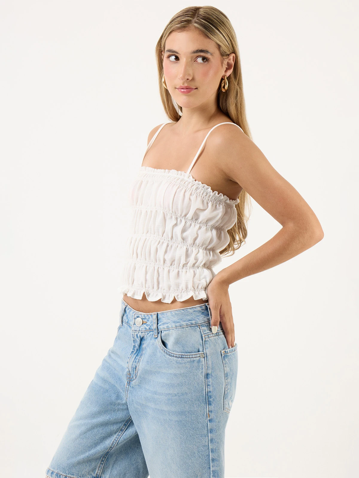 BLUSA SIN MANGAS MUJER INDEX STRAPLESS - 3