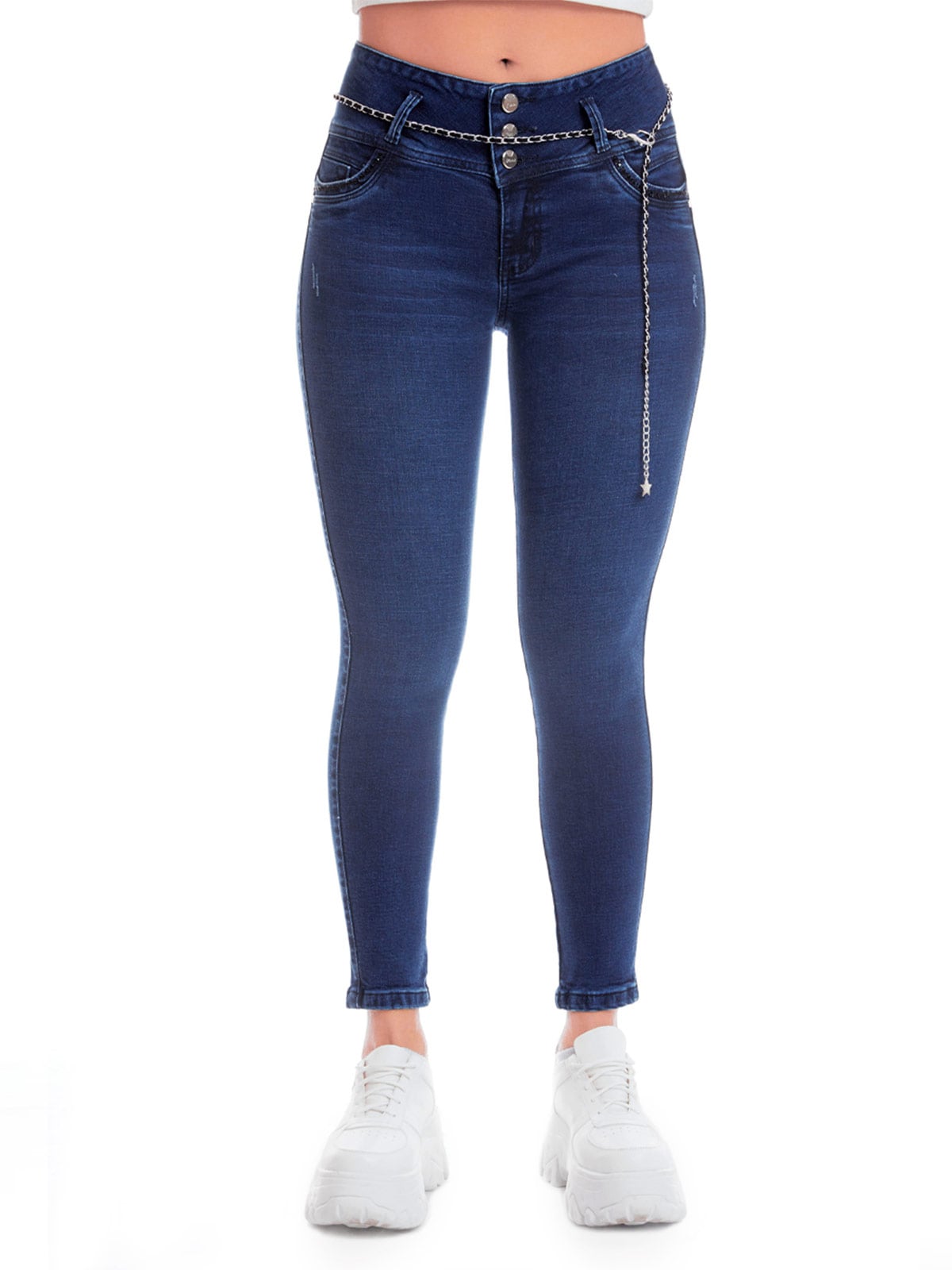 JEANS CROPPED SKINNY MUJER METAL JEANS KITTY - 1