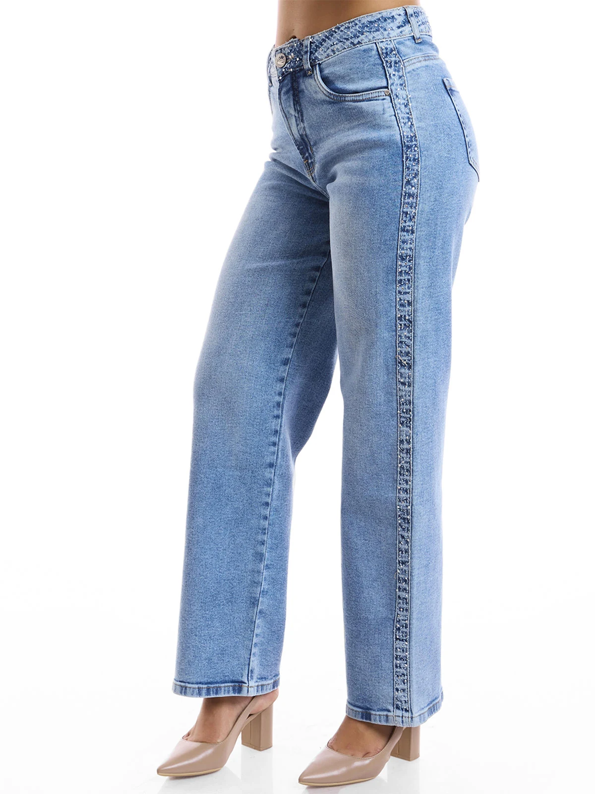 JEANS WIDE LEG MUJER METAL JEANS HOLIDAY - 4