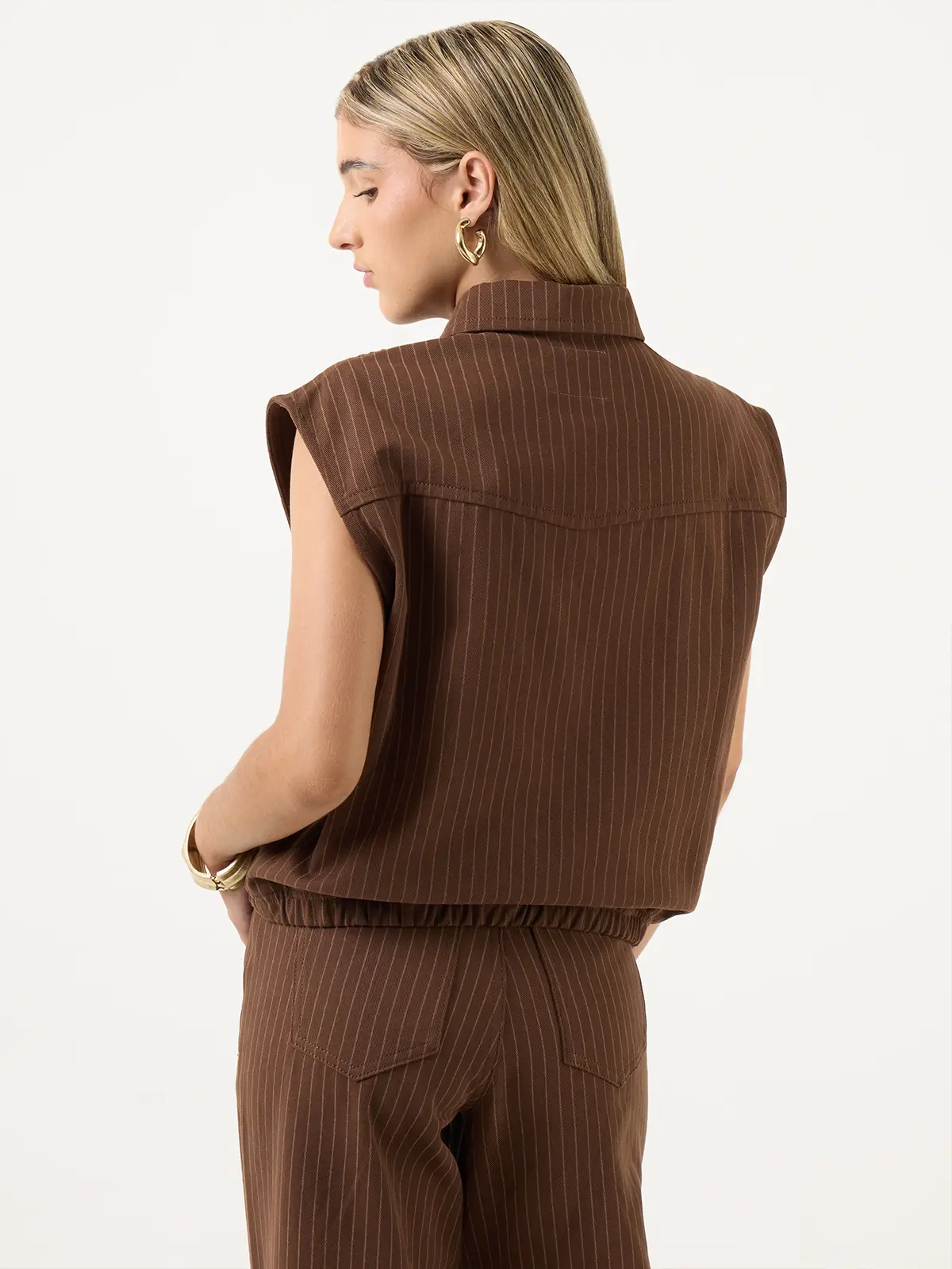 CHALECO MUJER INDEX CORTA RAYAS - 2