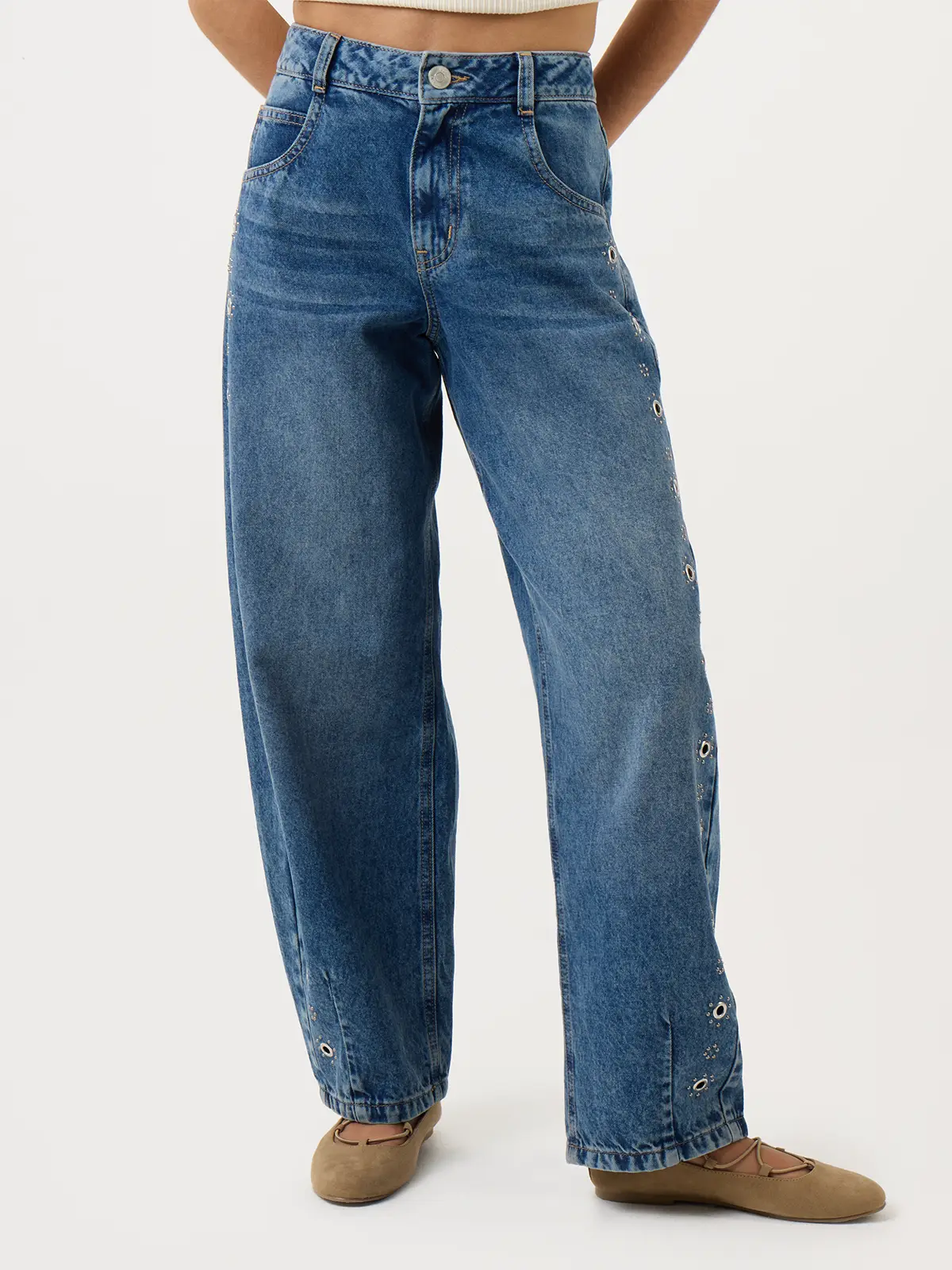 JEANS REGULAR MUJER INDEX TACHAS - 1