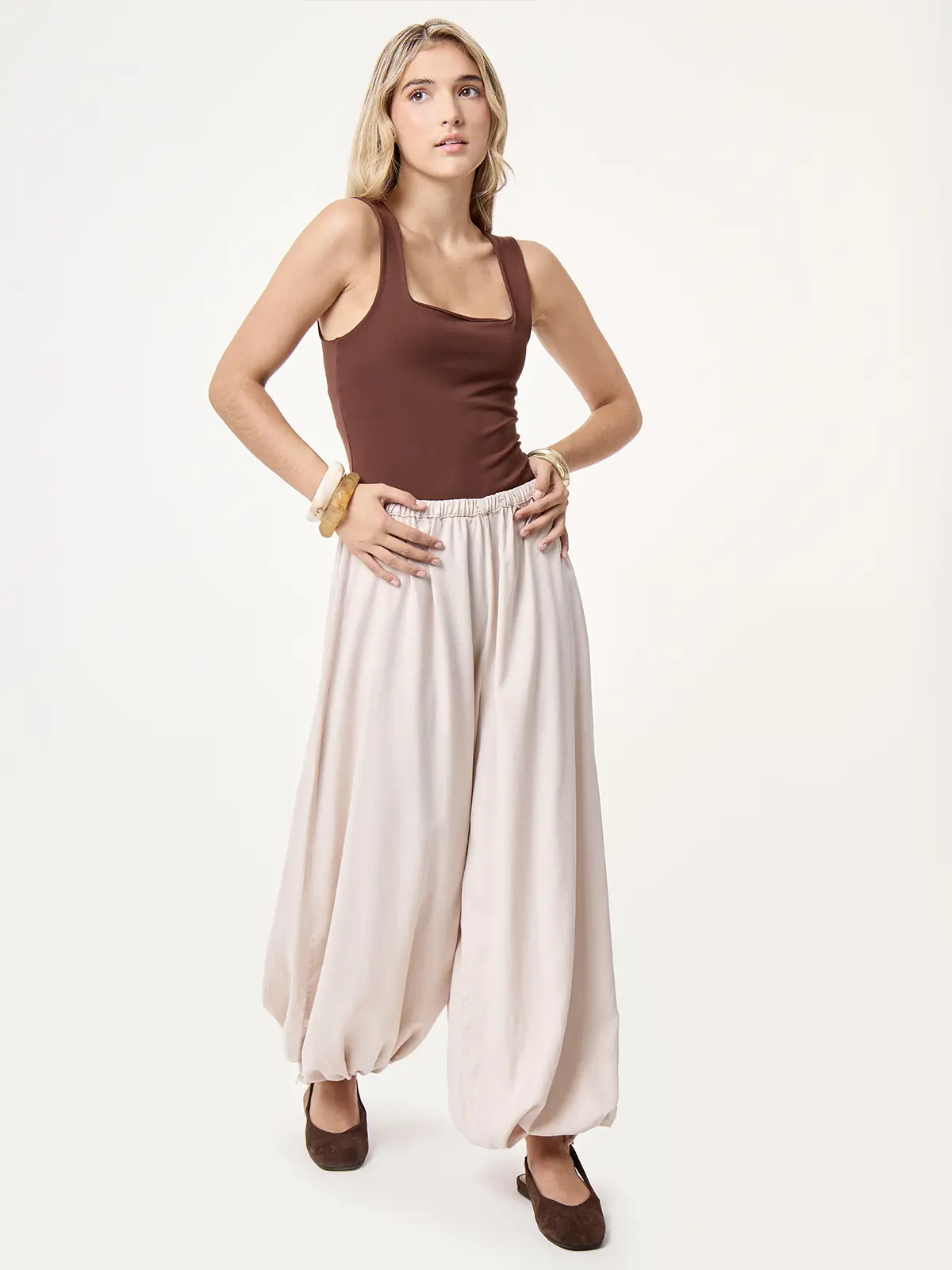 PANTALÓN REGULAR MUJER INDEX BOMBACHO - 5