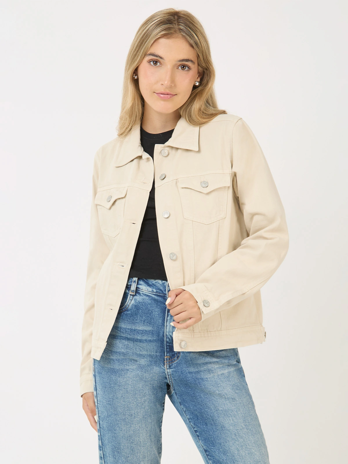 CASACA MUJER PEPE JEANS CORTA ROSE - 1