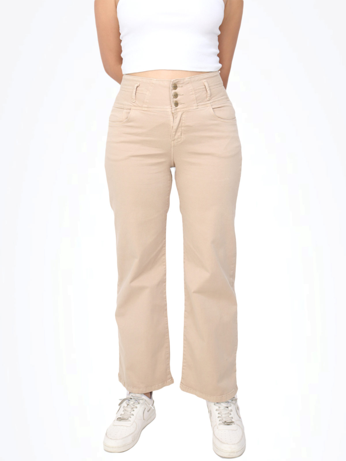 PANTALÓN STRAIGHT MUJER KAYRA POBLET PERFECT FIT - 1