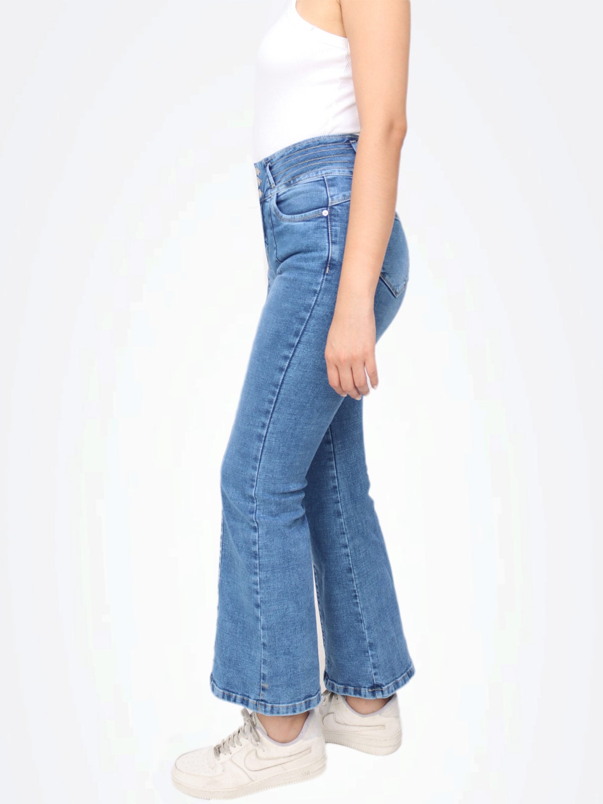 JEANS FLARE MUJER KAYRA POBLET PERFECT FIT - 3