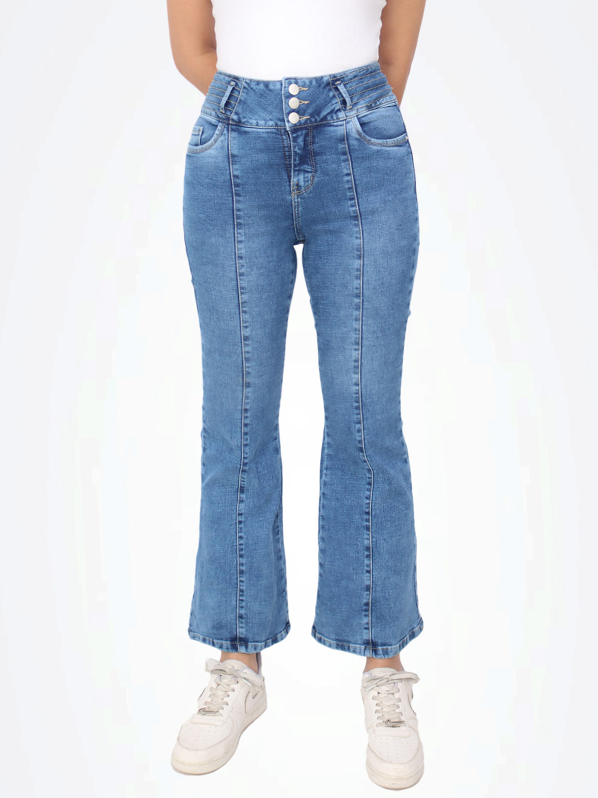 JEANS FLARE MUJER KAYRA POBLET PERFECT FIT - 1