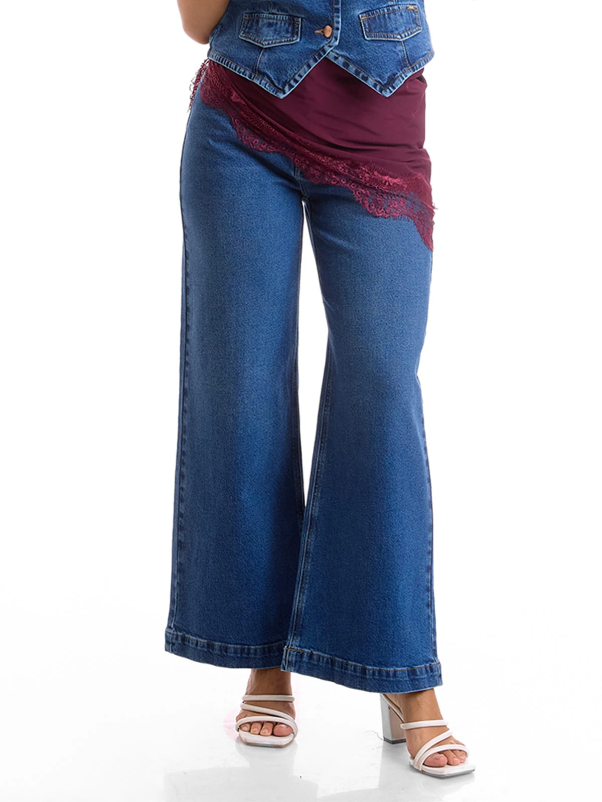 JEANS WIDE LEG MUJER METAL JEANS GRECIA - 1