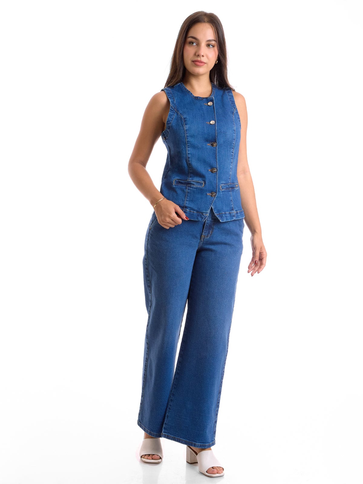 JEANS STRAIGHT MUJER METAL JEANS NAOMI - 4