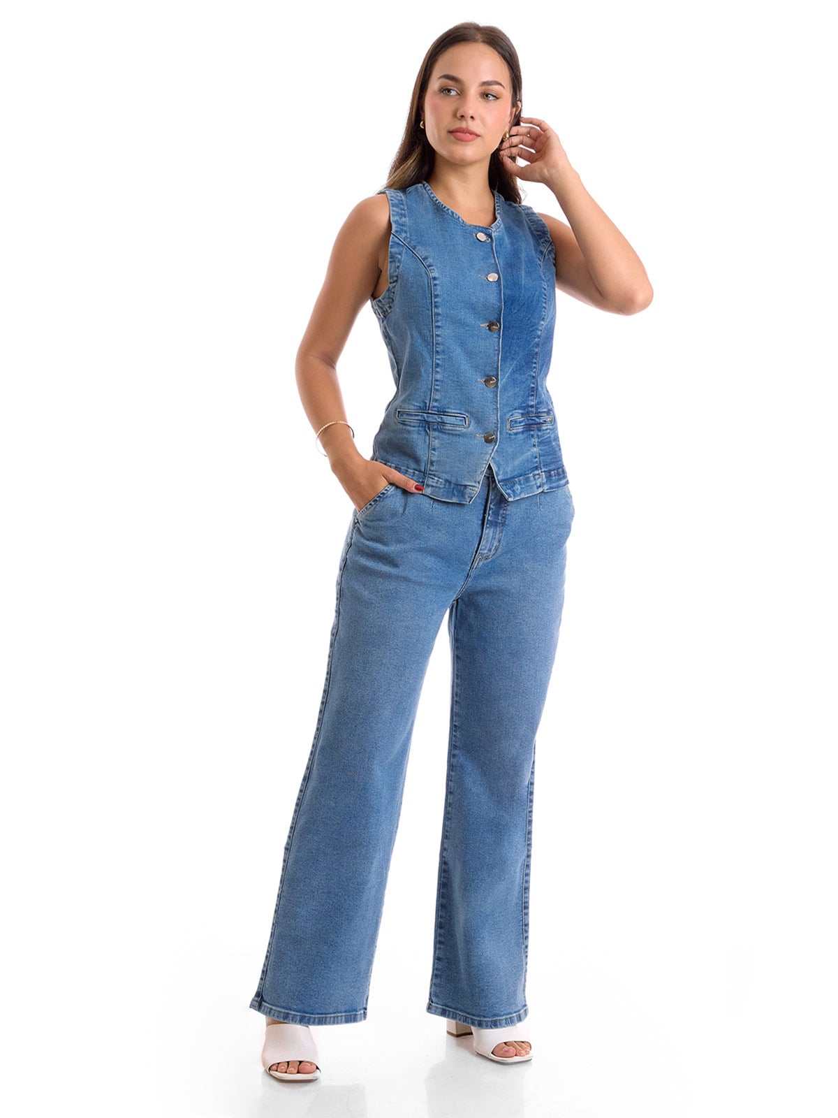 JEANS STRAIGHT MUJER METAL JEANS NAOMI - 5