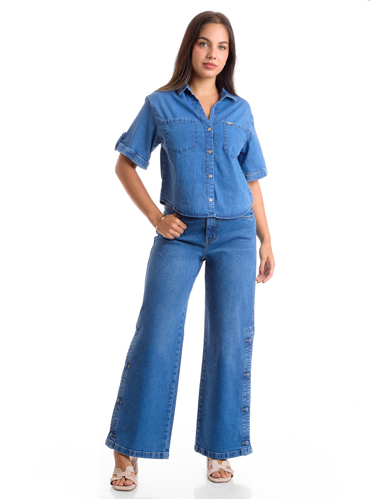 JEANS WIDE LEG MUJER METAL JEANS TANIA - 4