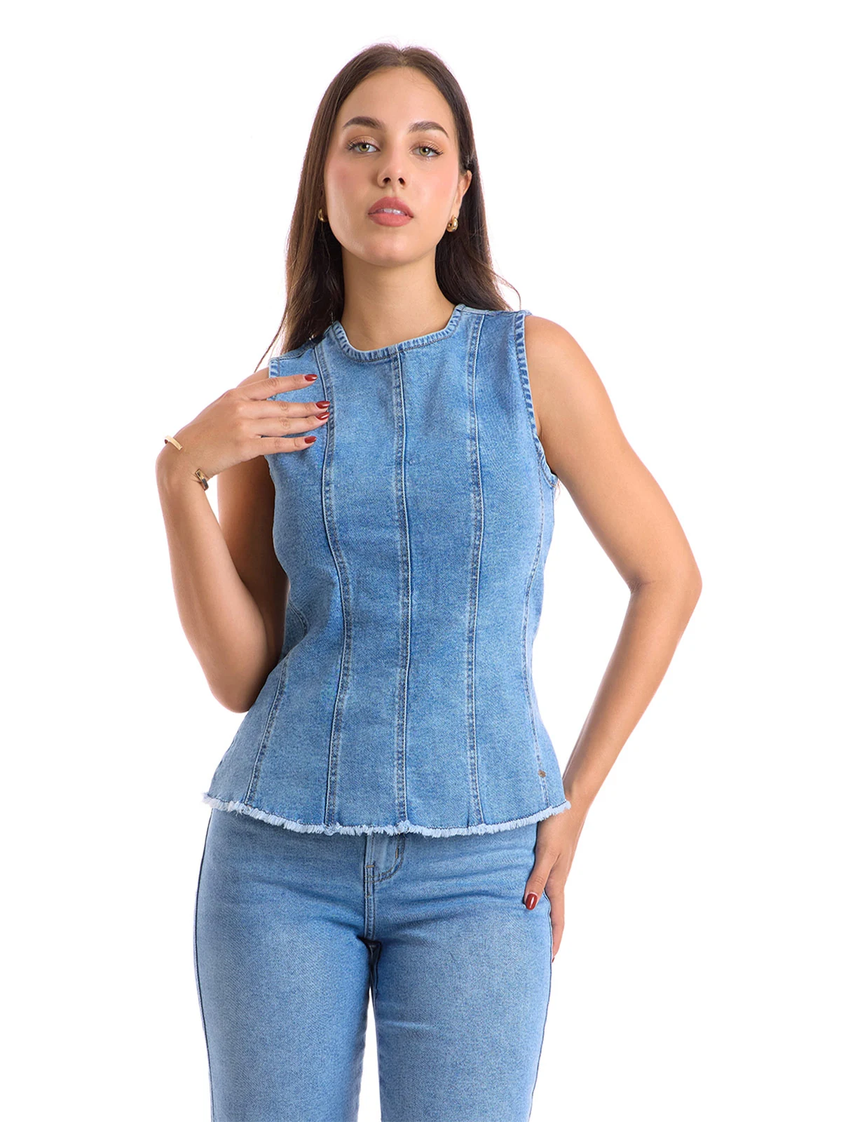 POLO MUJER METAL JEANS DENIM FLORIDA - 1