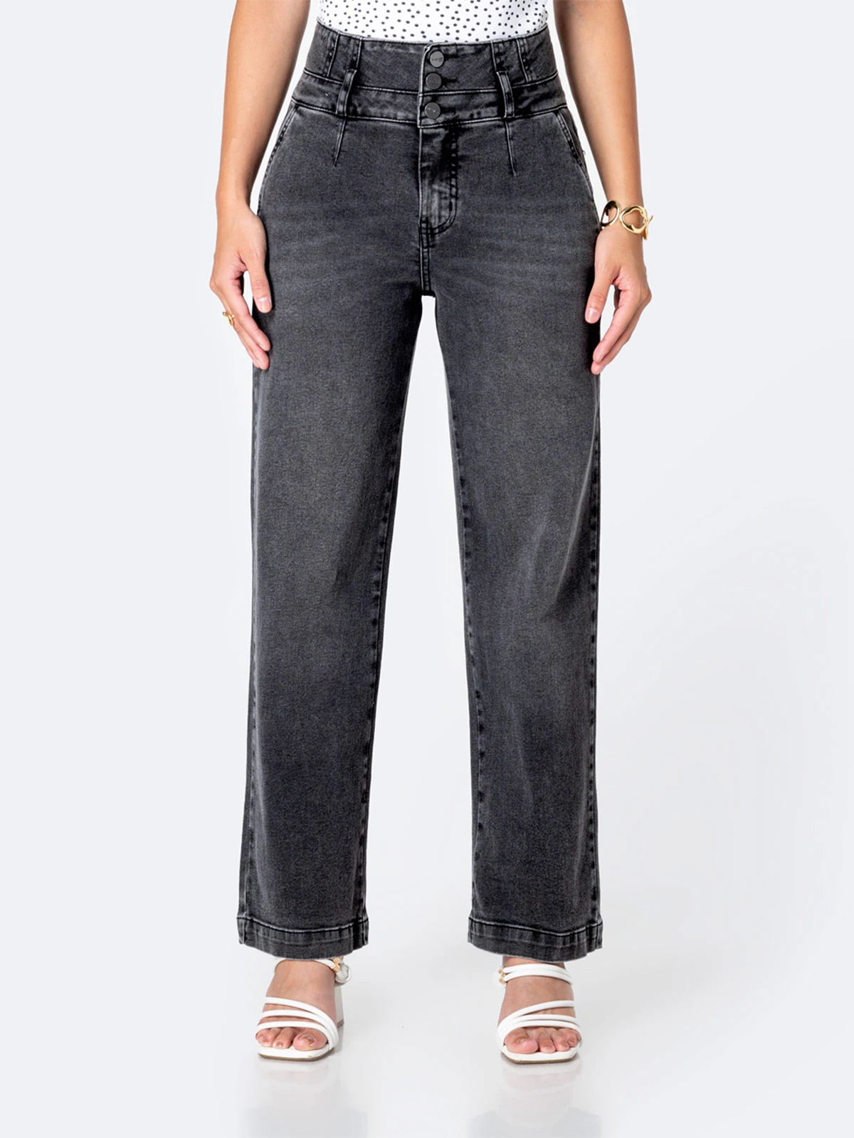 JEANS STRAIGHT MUJER PIONIER LANIIS - 2