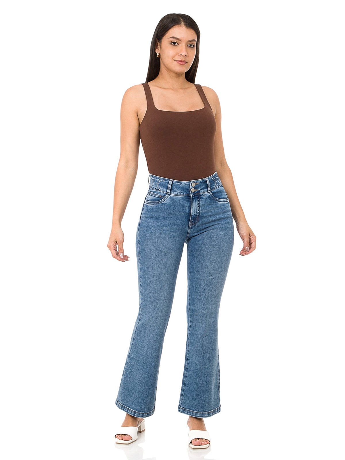JEANS FLARE MUJER PIONIER FRONS - 1