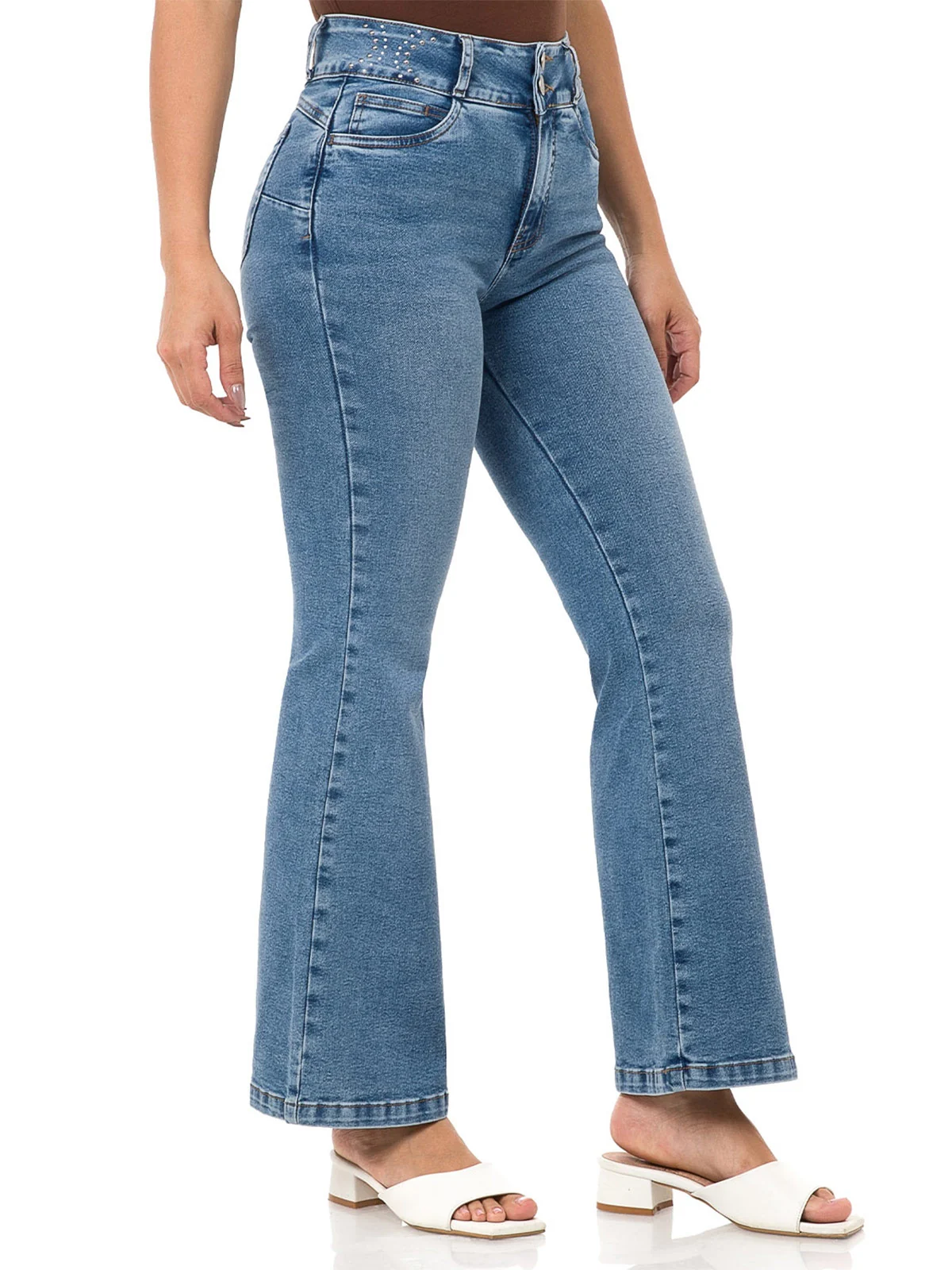 JEANS FLARE MUJER PIONIER FRONS - 3