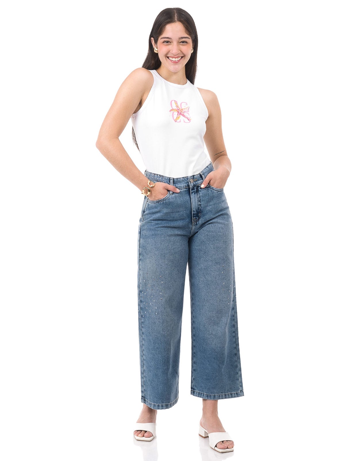 JEANS STRAIGHT MUJER PIONIER RAMSI - 1