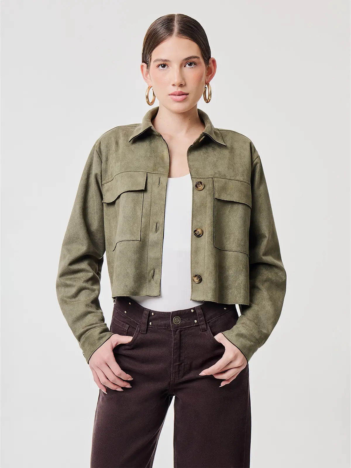 CASACA MUJER BARBADOS CROP - 1