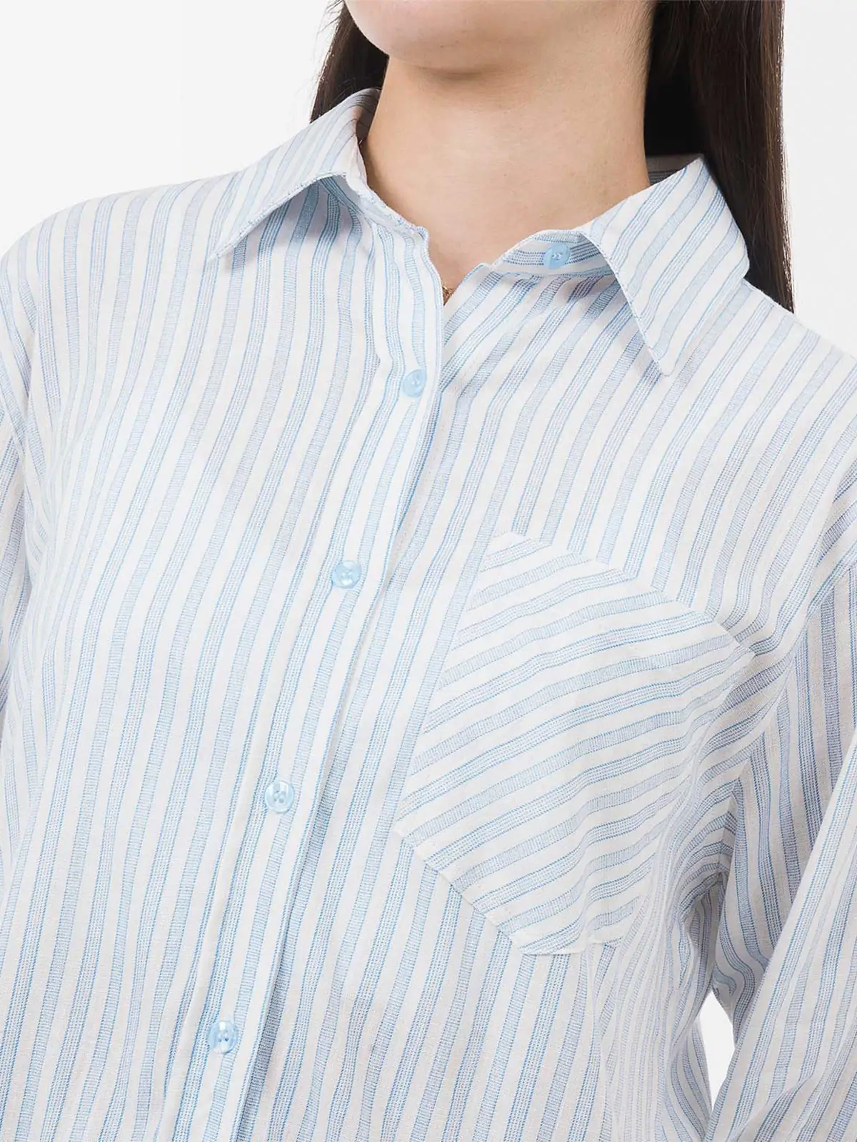 BLUSA MANGA LARGA LINO MUJER GOCCOS - 5
