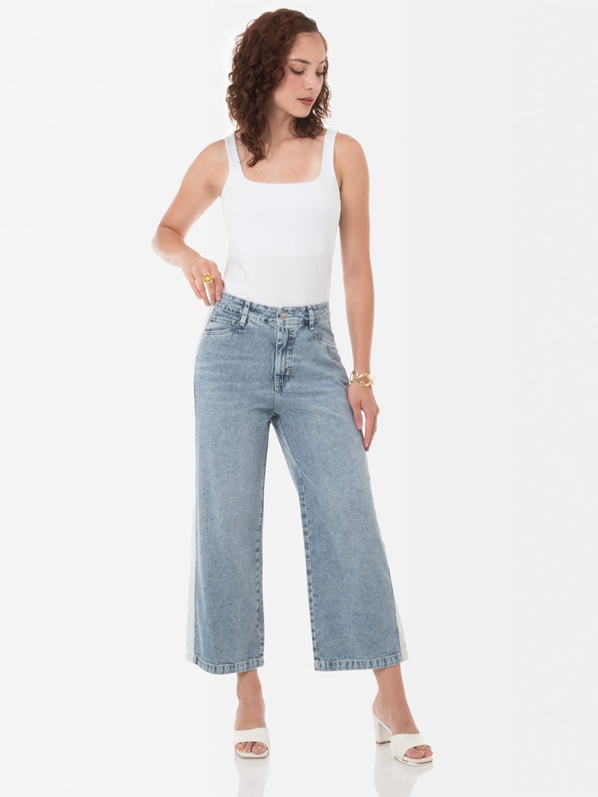 JEANS STRAIGHT MUJER GOCCOS WANDAS - 1