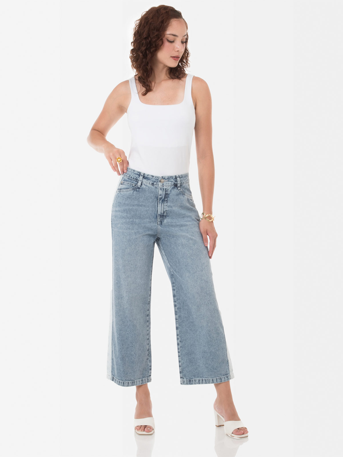 JEANS STRAIGHT MUJER GOCCOS WANDAS - 1