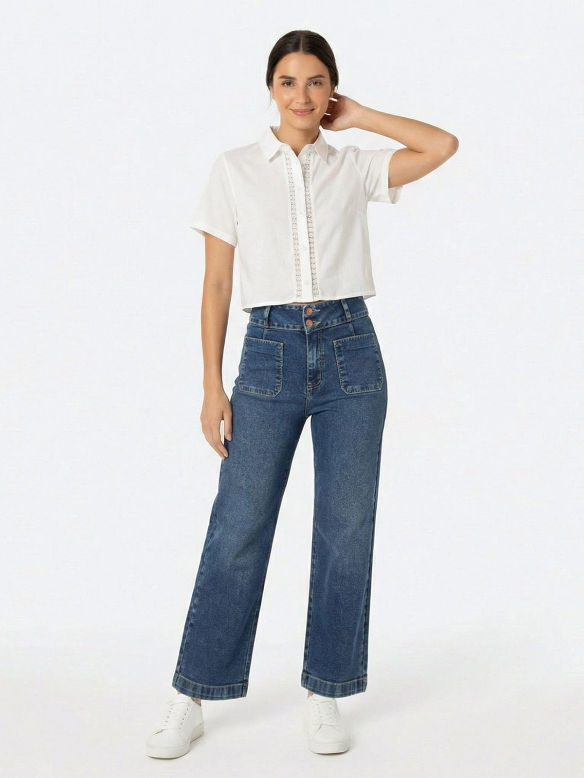 JEANS BOOT CUT MUJER GOCCOS VERISSE - 5