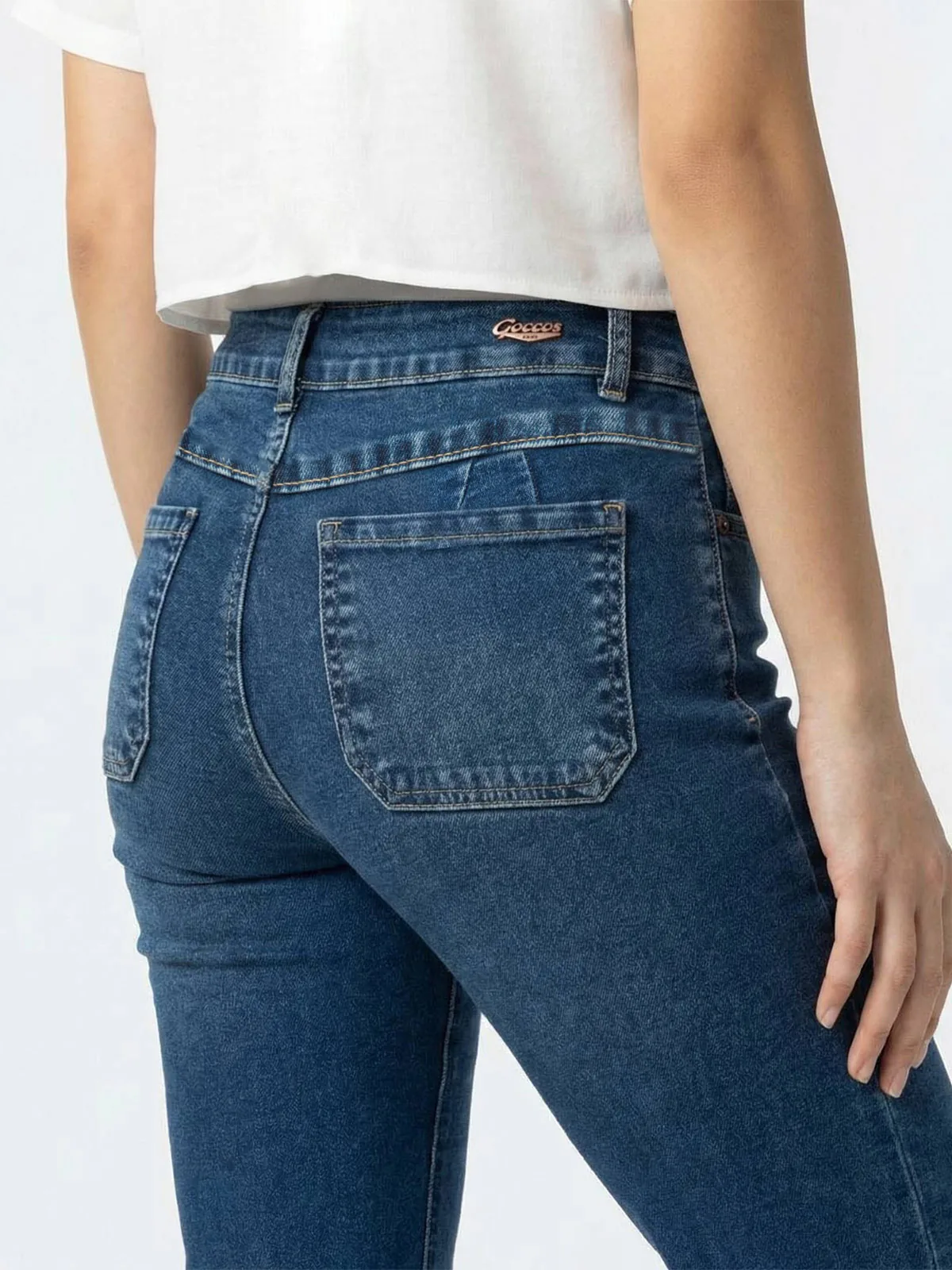 JEANS BOOT CUT MUJER GOCCOS VERISSE - 4