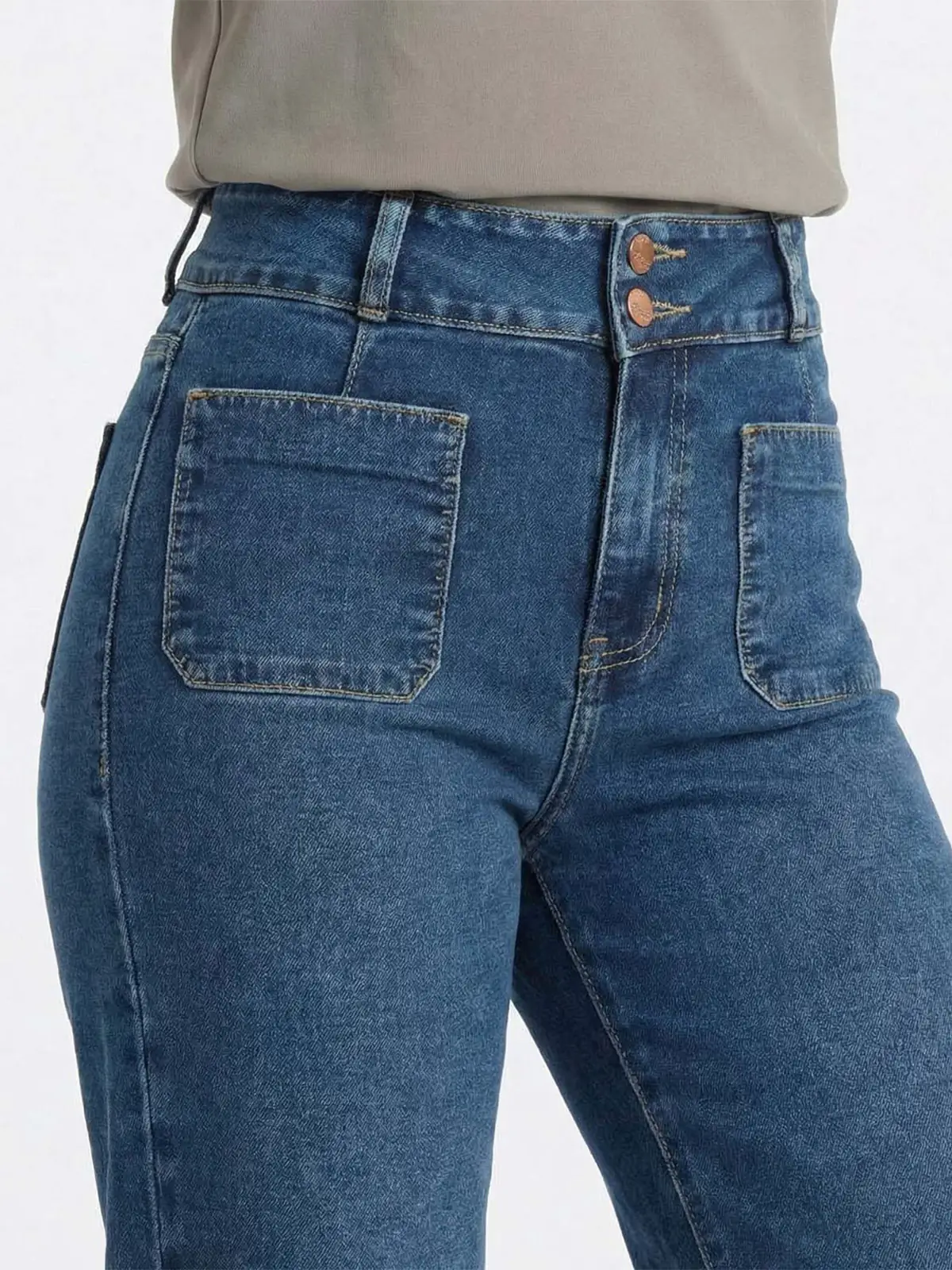 JEANS BOOT CUT MUJER GOCCOS VERISSE - 3