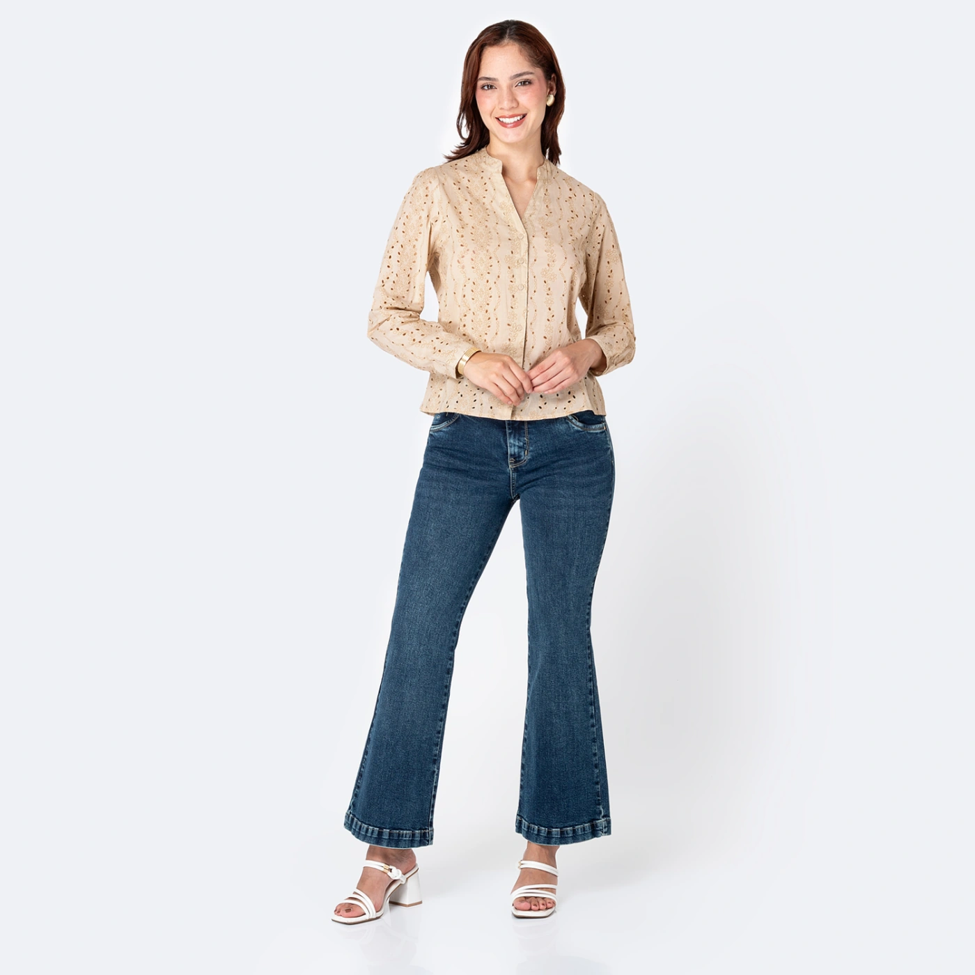 BLUSA MANGA LARGA MUJER PIONIER KINERIA BOHO - 4