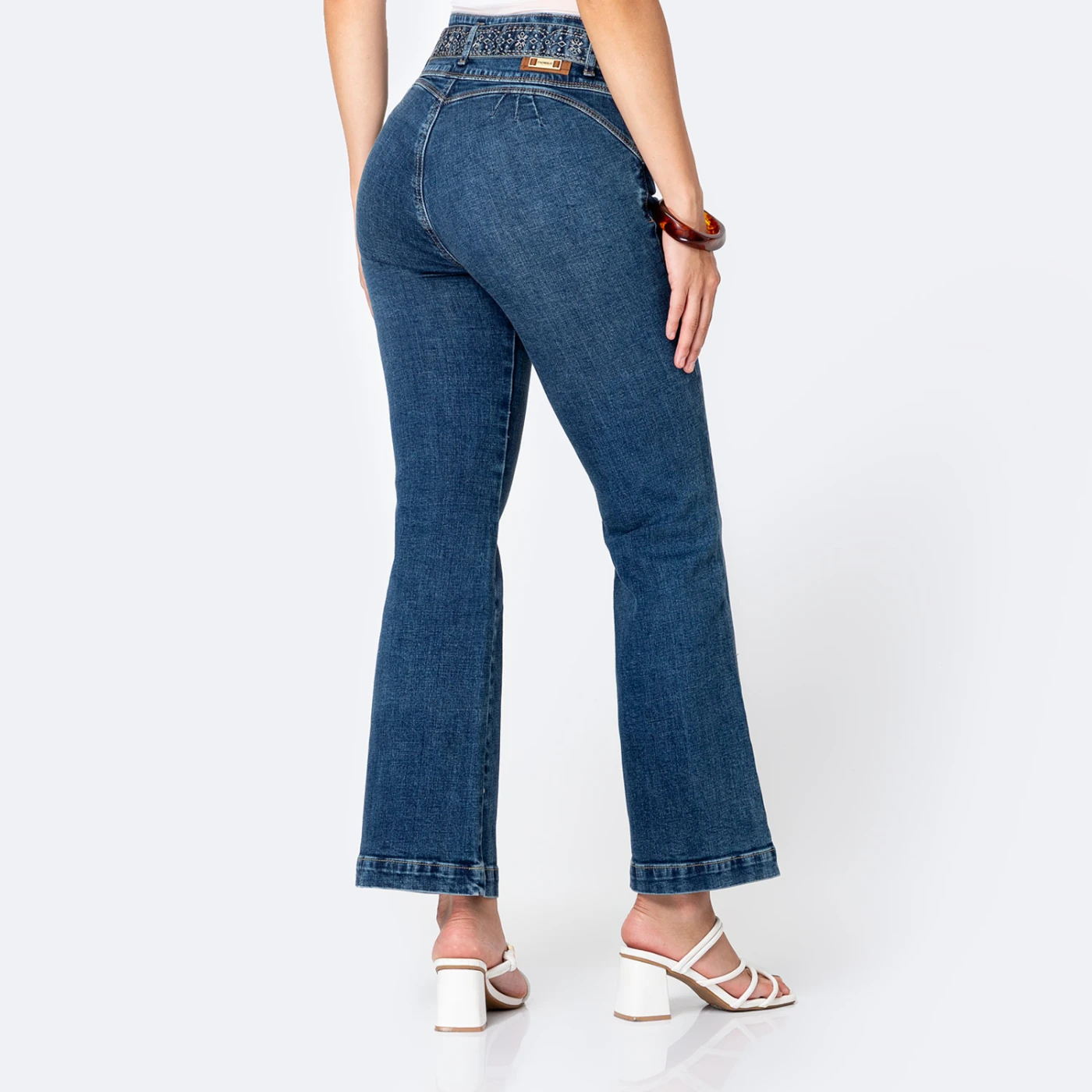 JEANS FLARE MUJER PIONIER LEYANE BOHO - 2