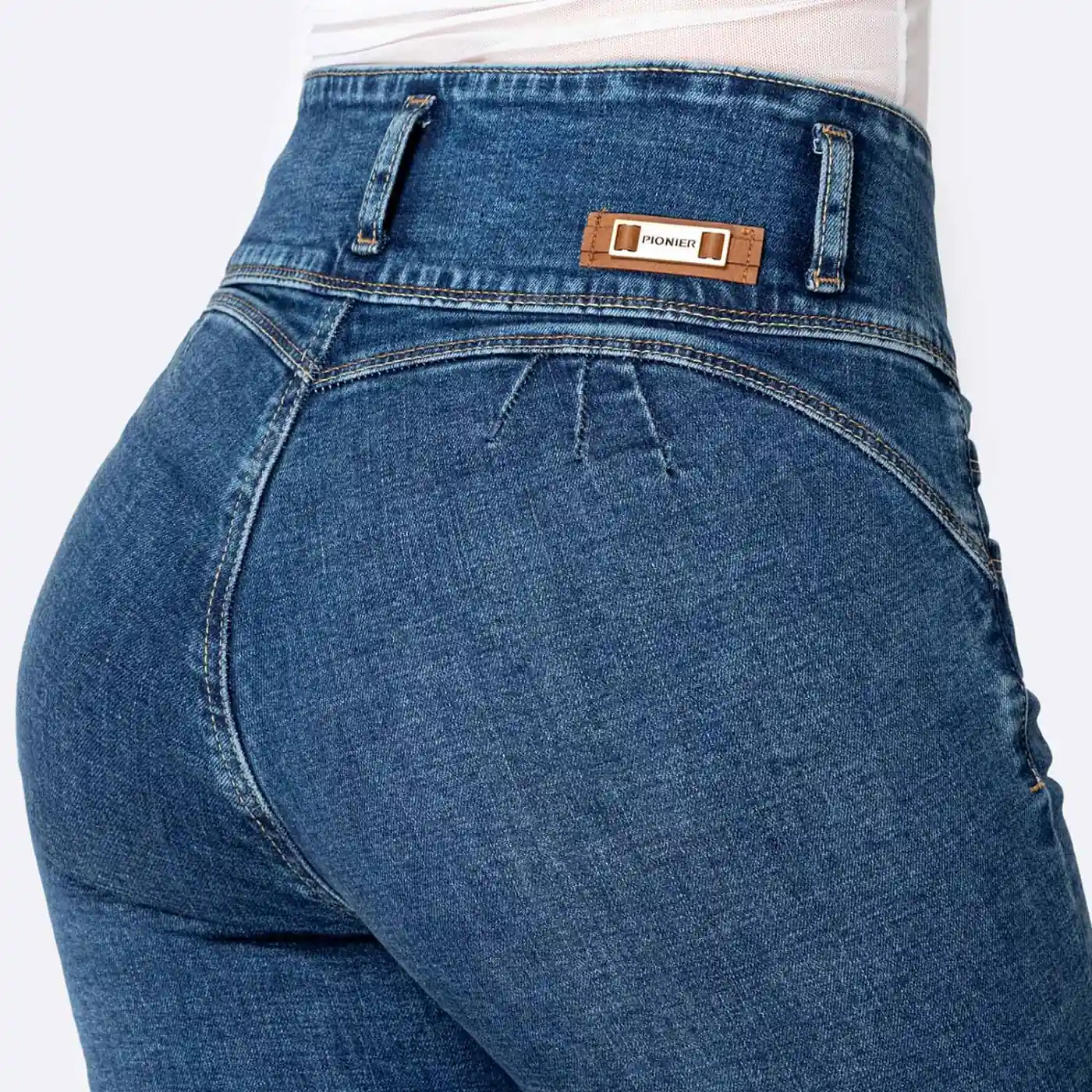 JEANS FLARE MUJER PIONIER LEYANE BOHO - 4