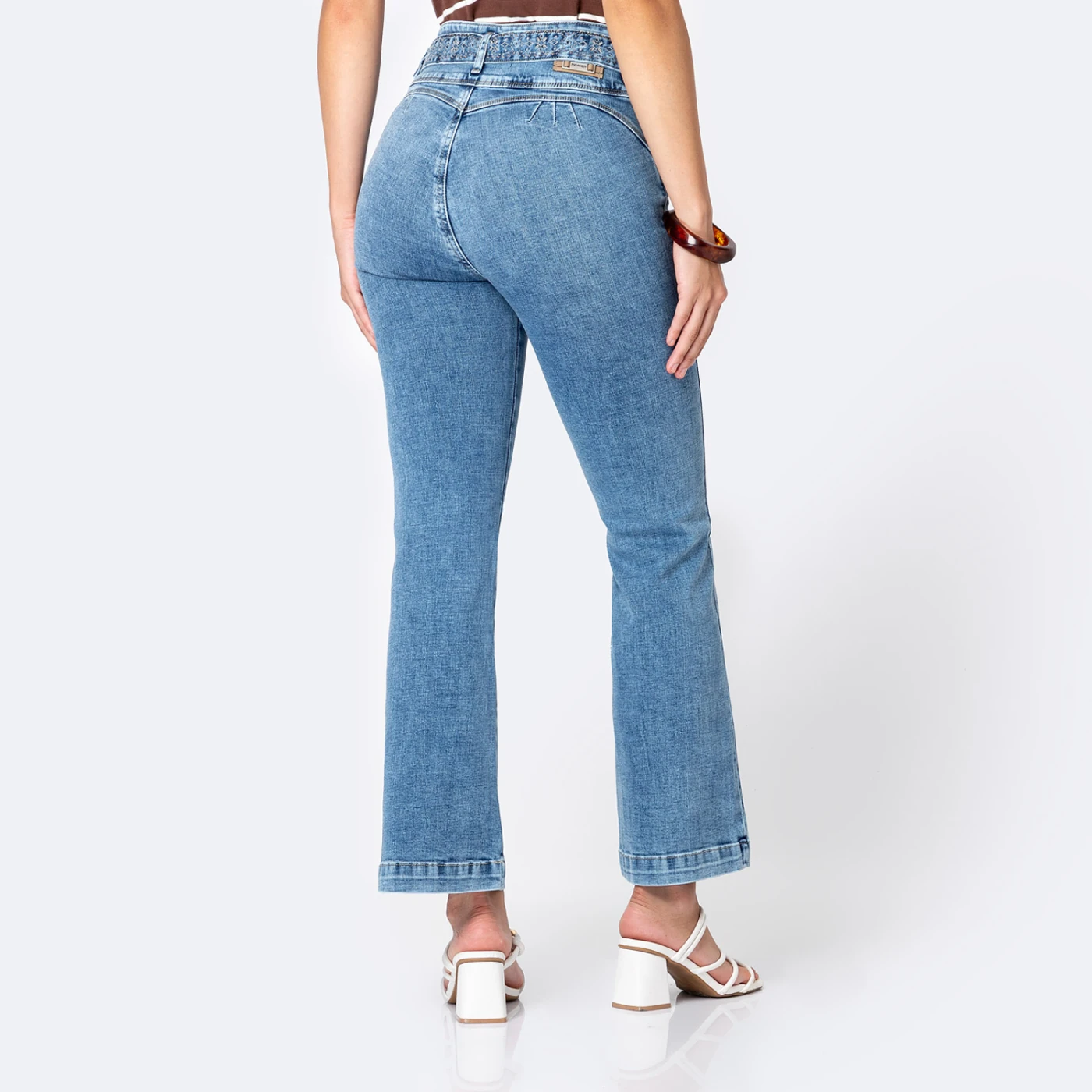 JEANS FLARE MUJER PIONIER LEYANE BOHO - 2